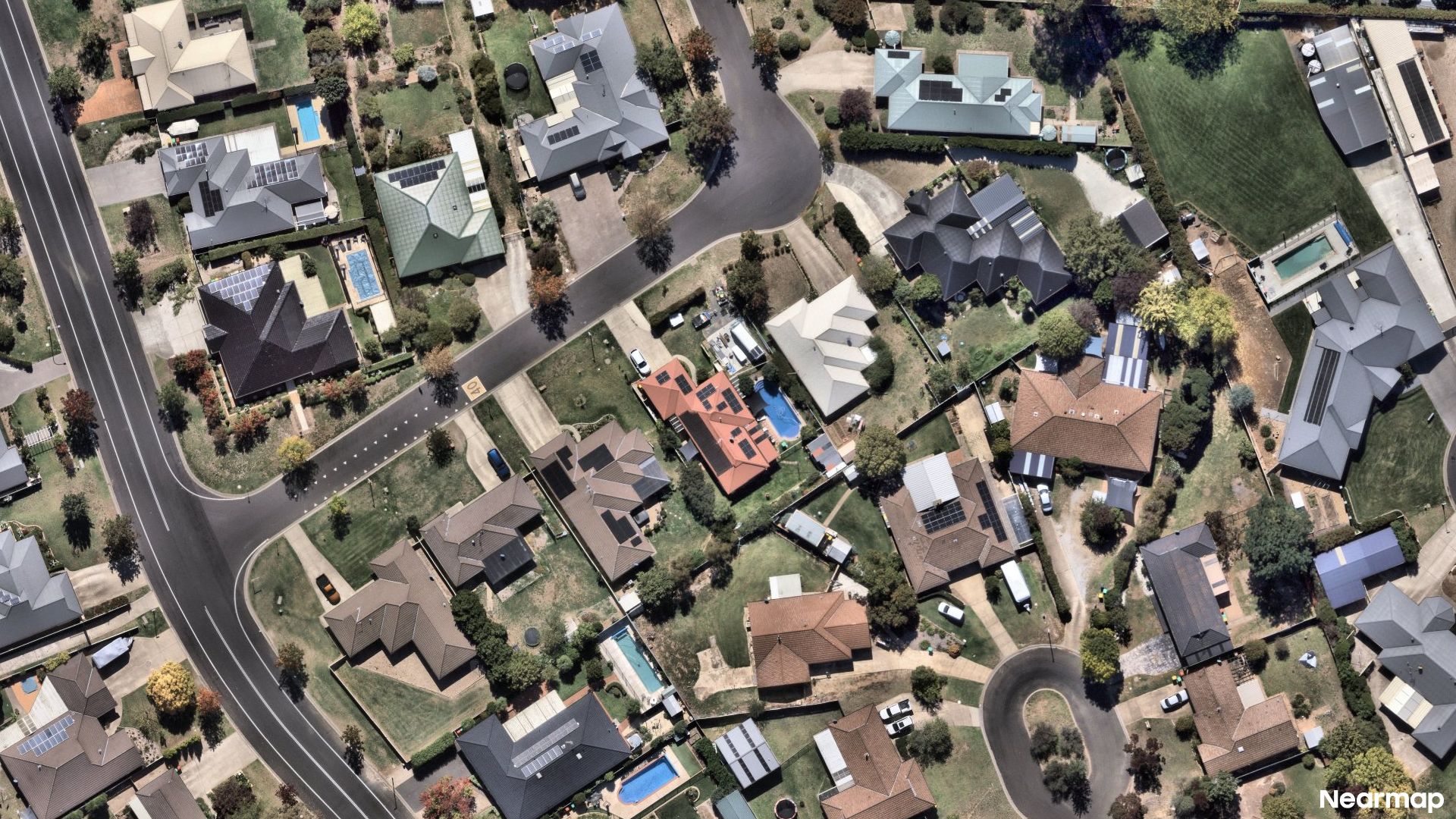 Vertical aerial view