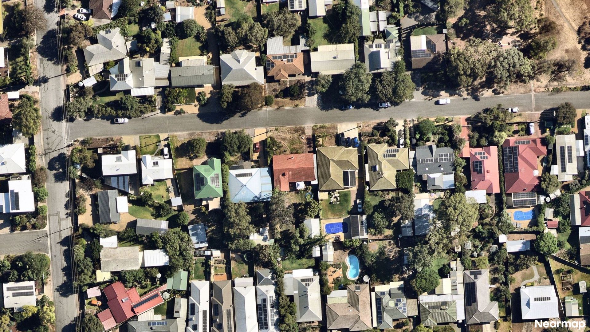 Vertical aerial view