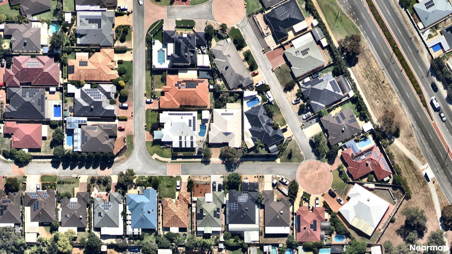 Vertical aerial view