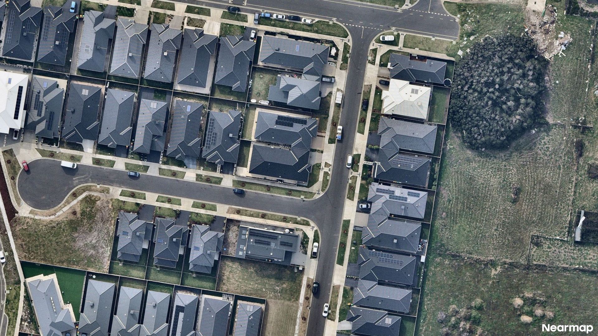 Vertical aerial view