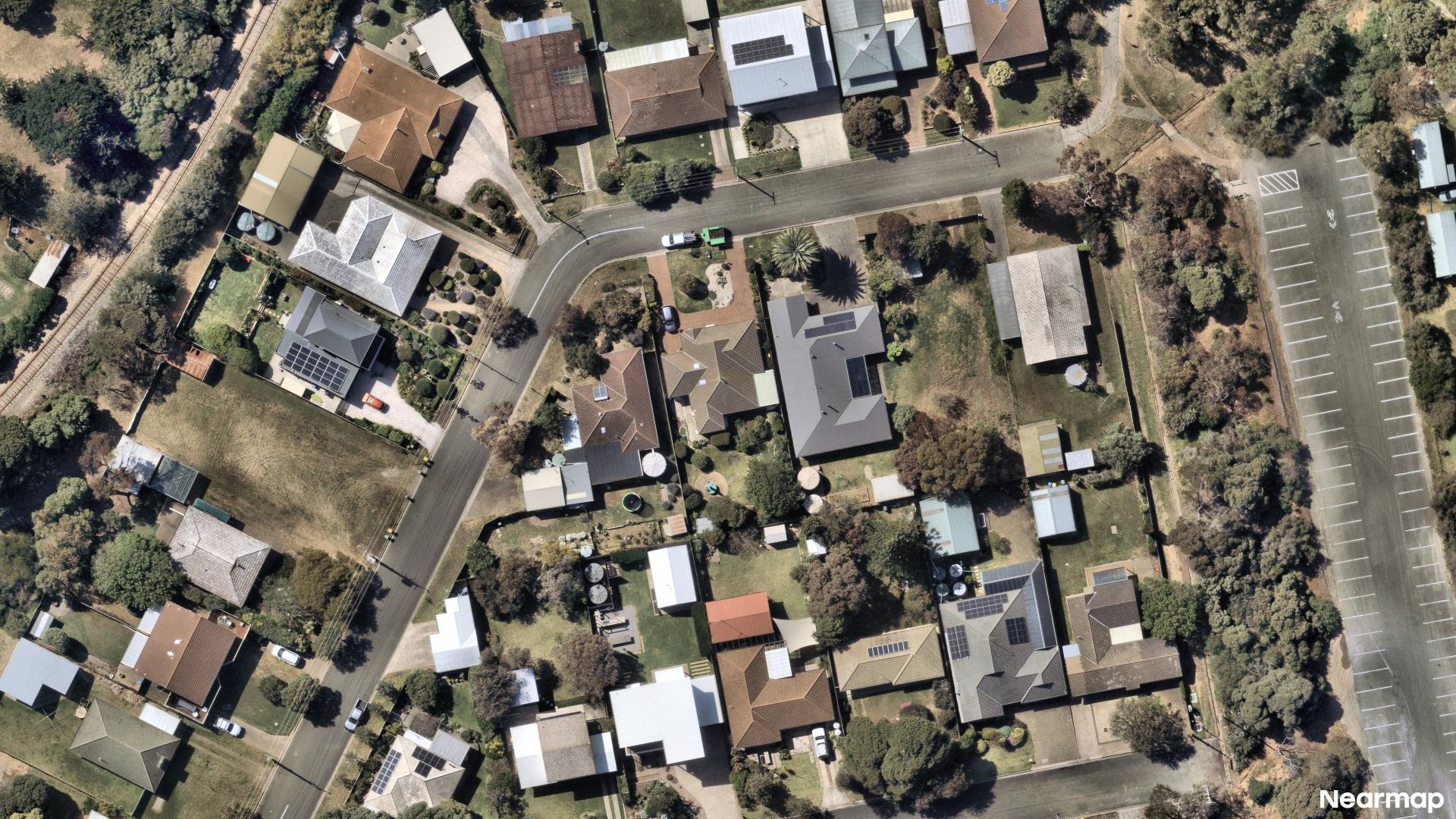Vertical aerial view
