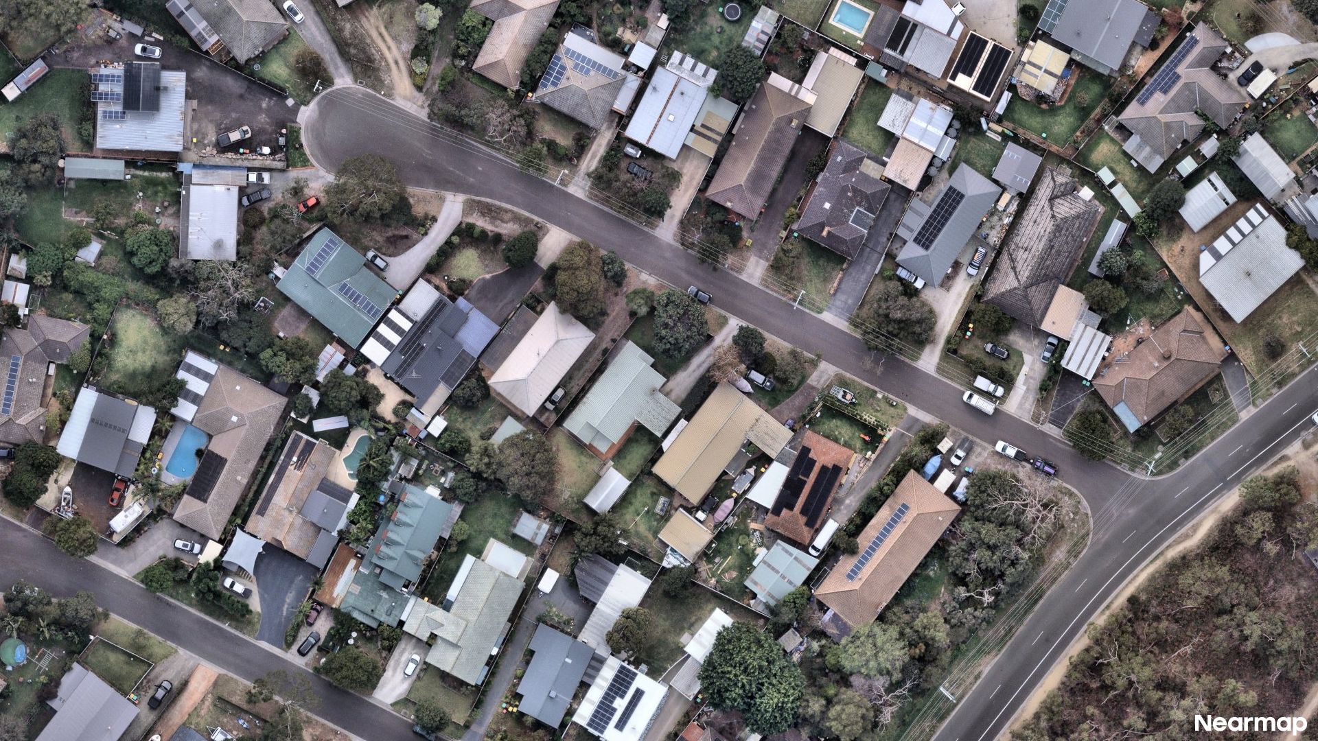 Vertical aerial view
