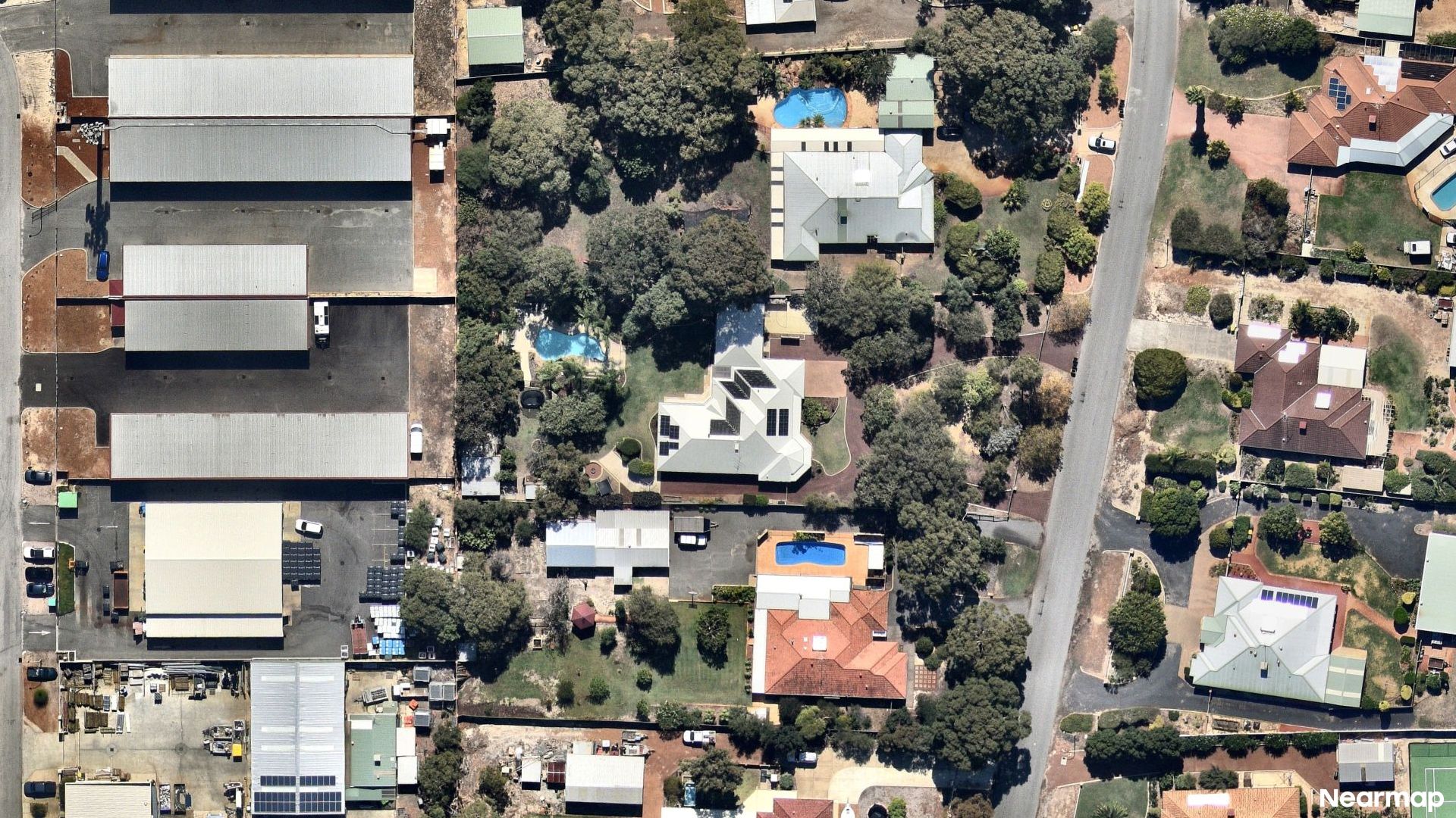 Vertical aerial view