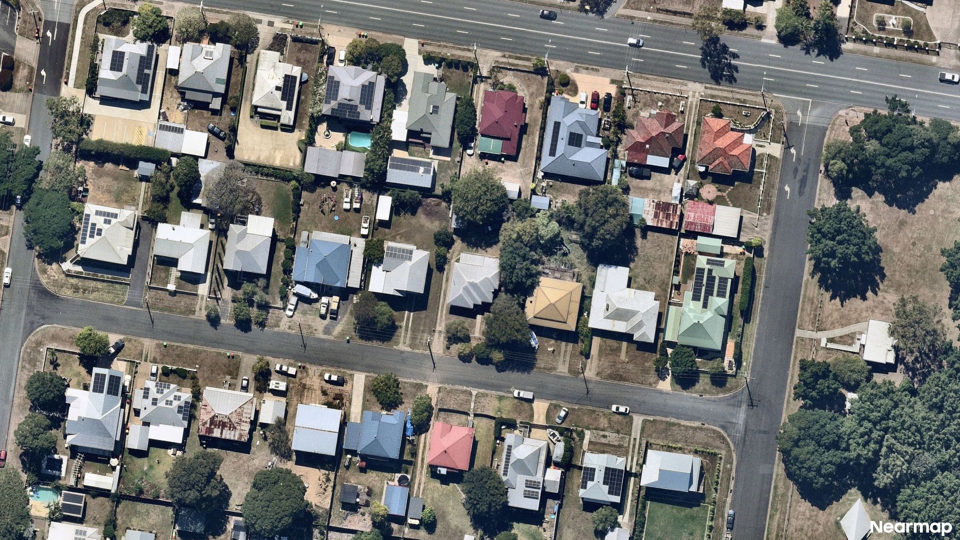 Vertical aerial view