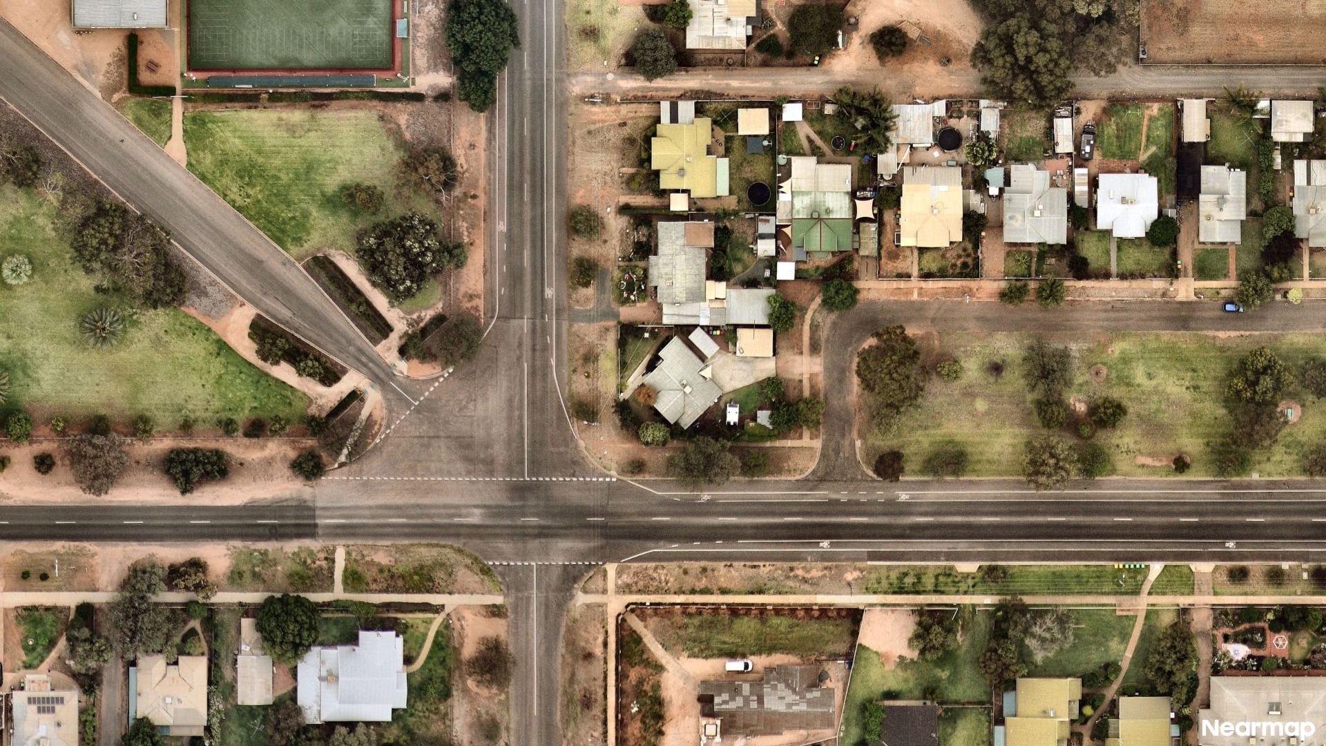 Vertical aerial view