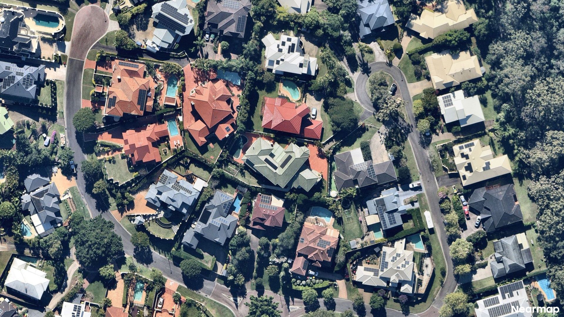 Vertical aerial view