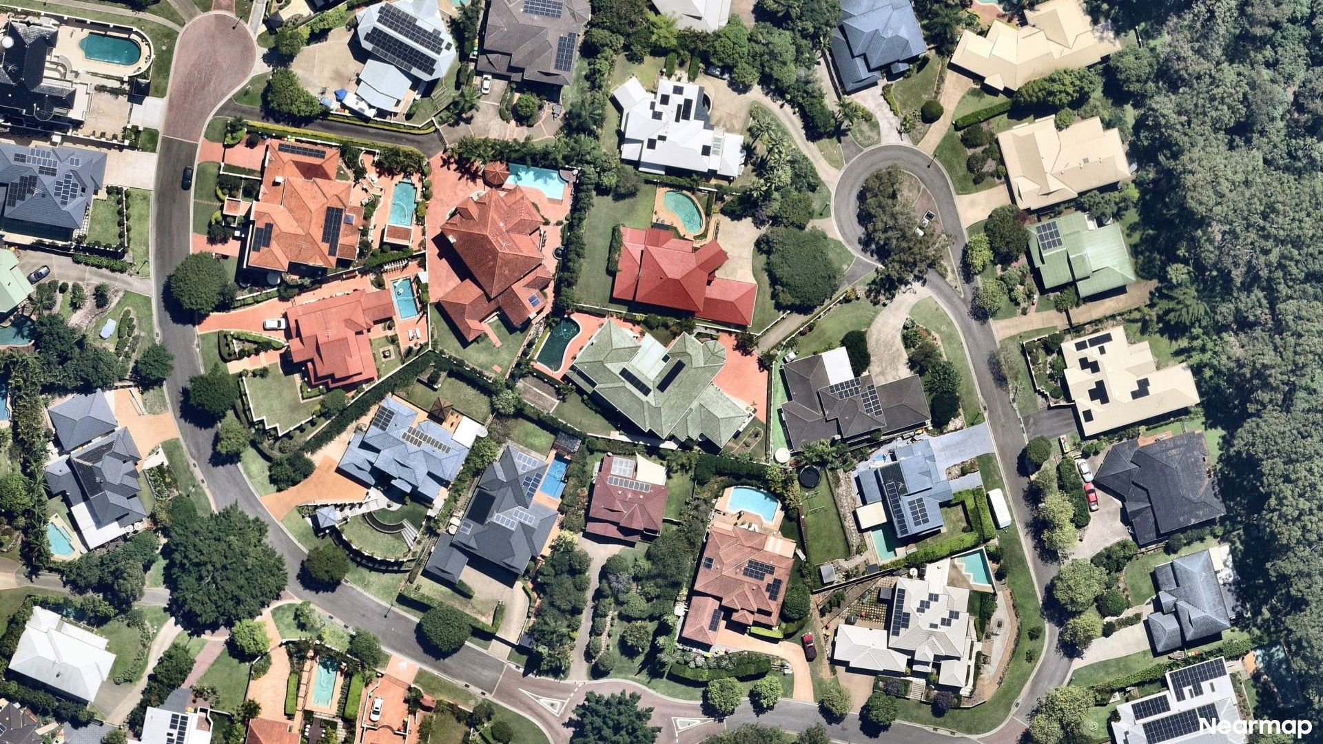 Vertical aerial view