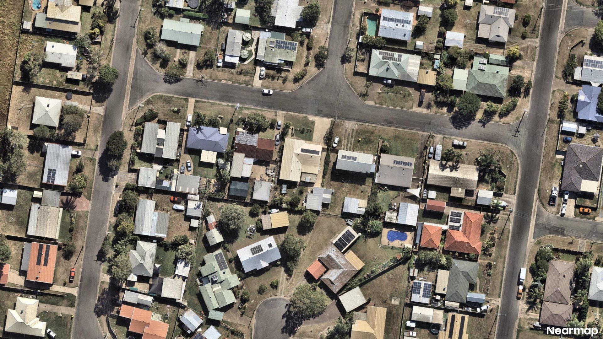 Vertical aerial view