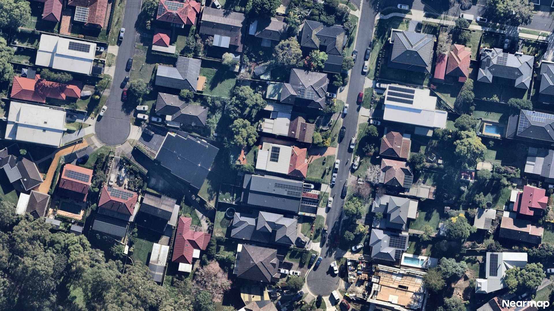 Vertical aerial view