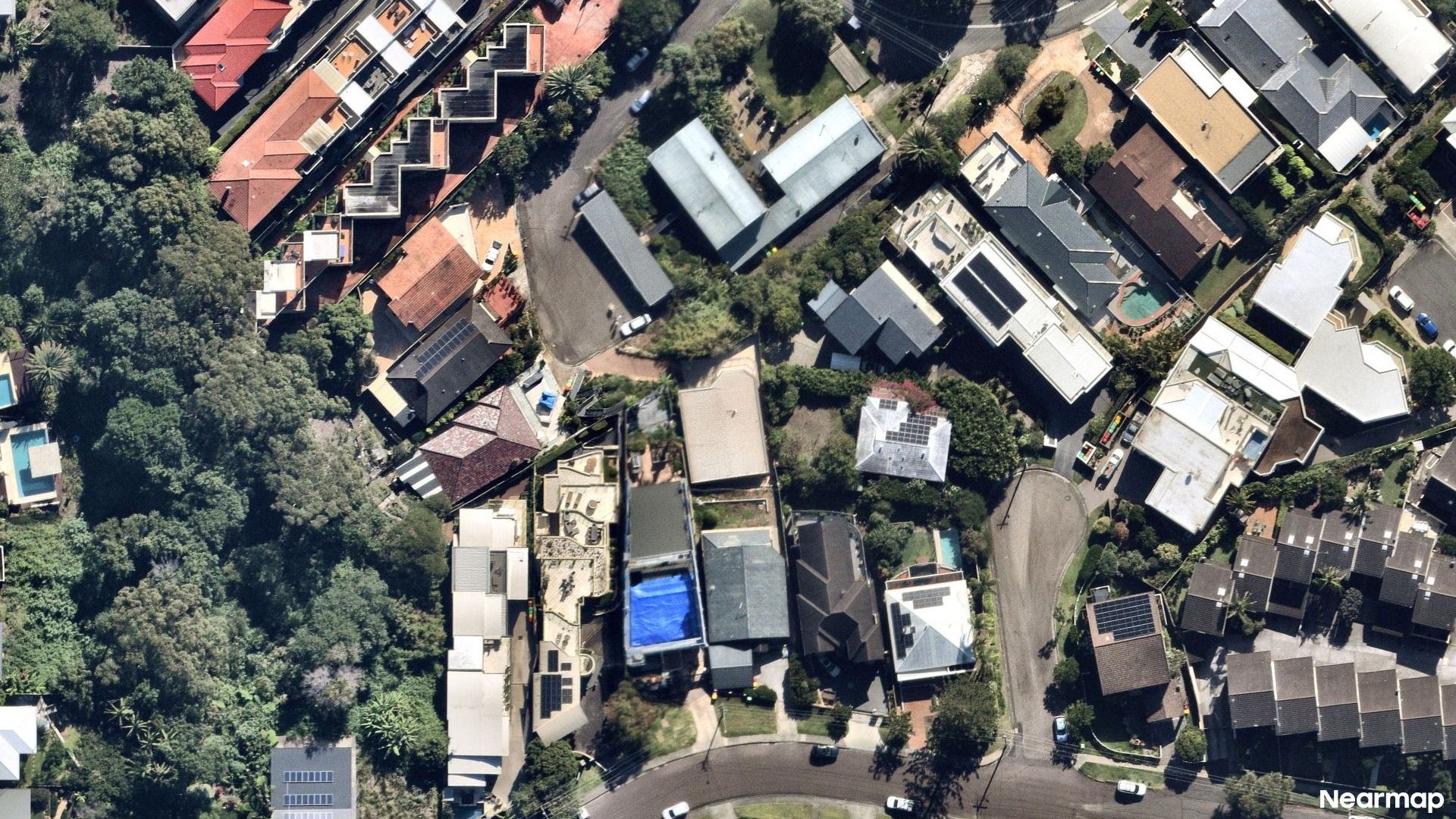 Vertical aerial view