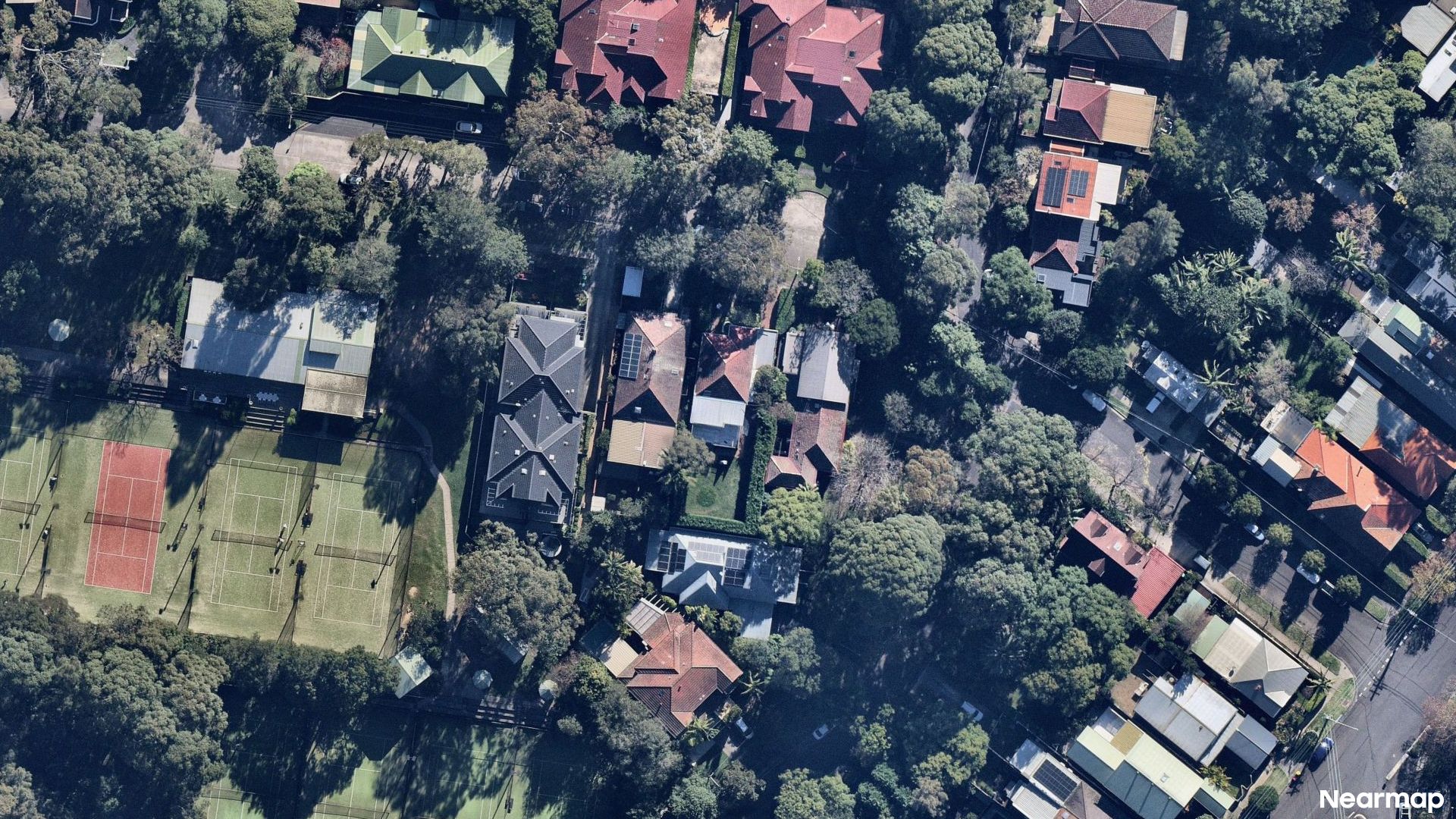 Vertical aerial view