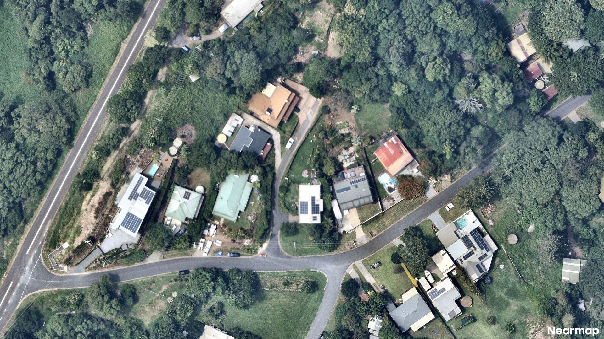 Vertical aerial view