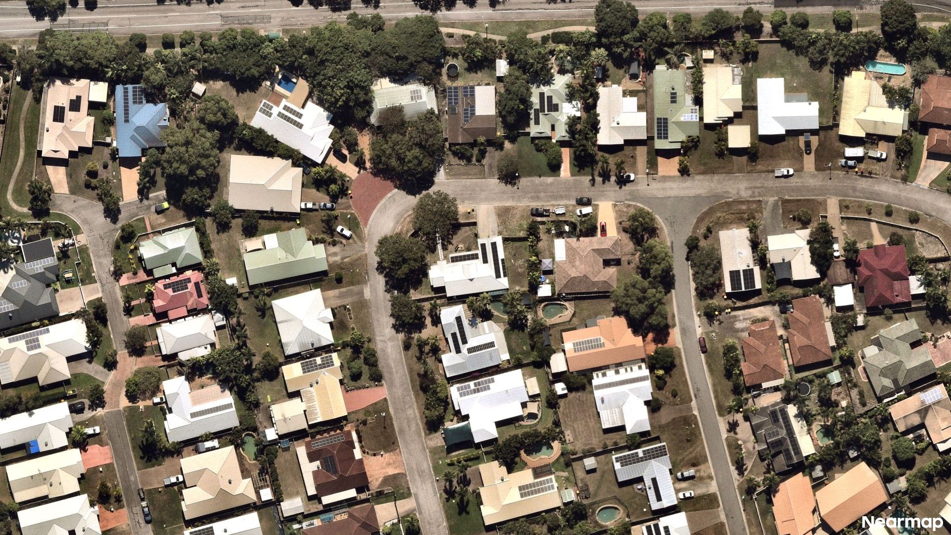 Vertical aerial view