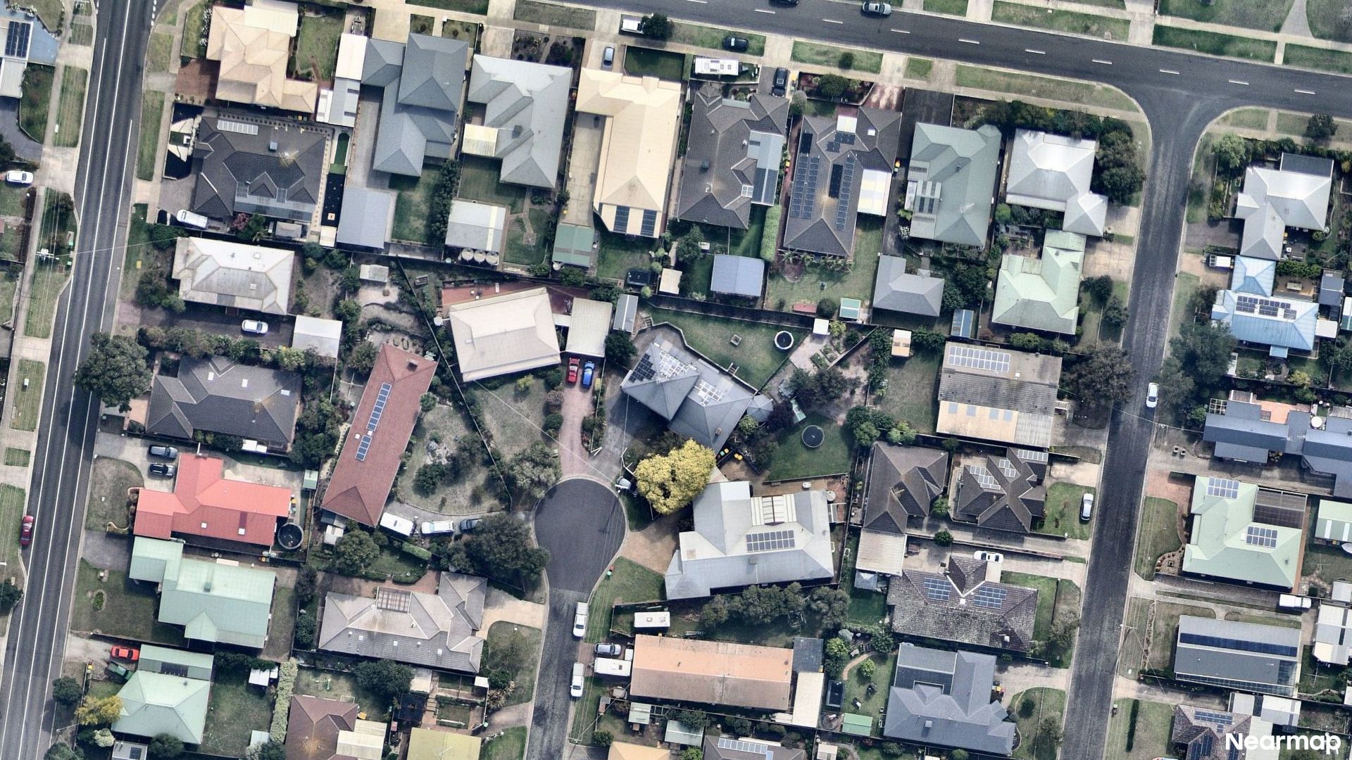Vertical aerial view