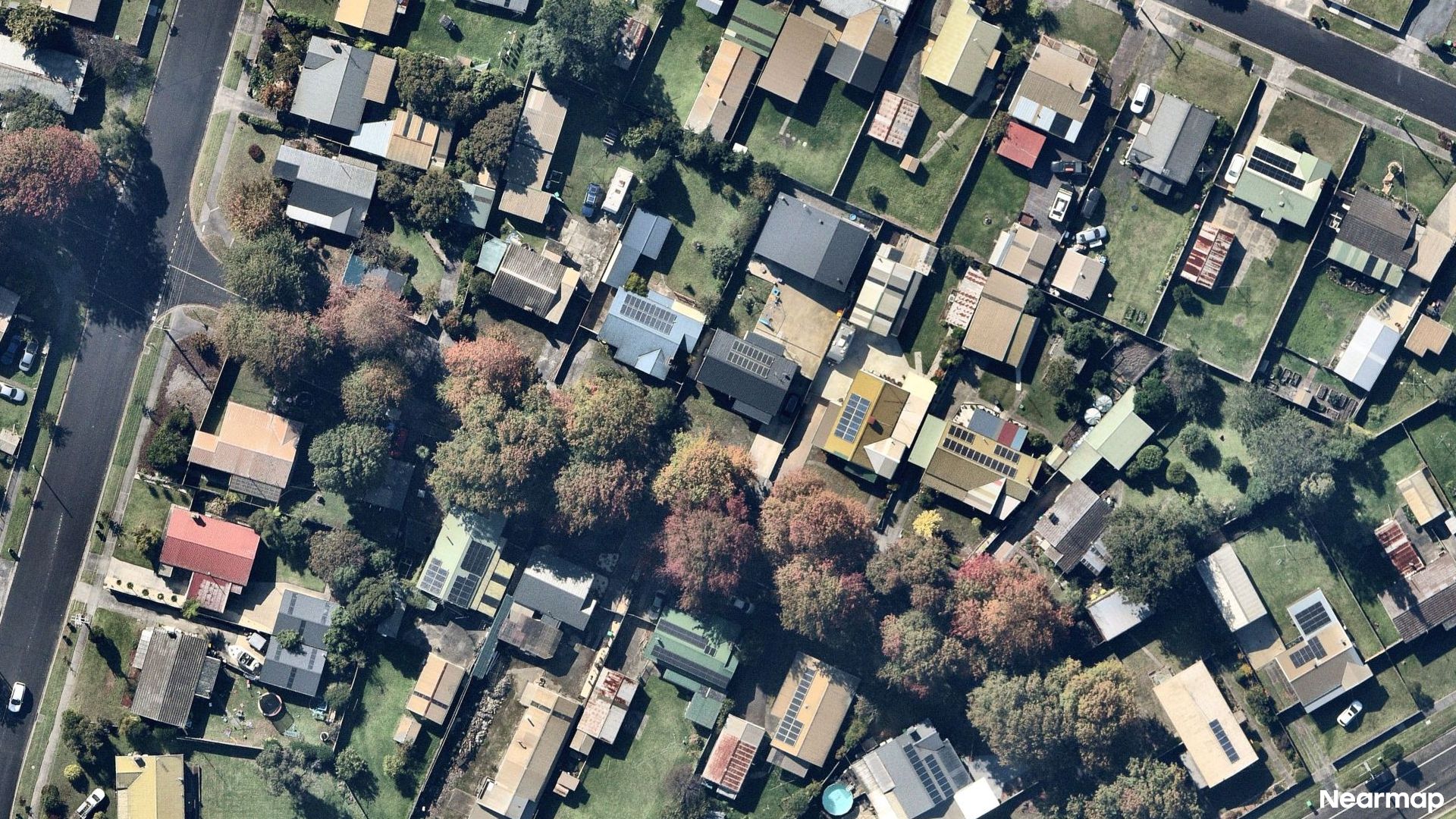Vertical aerial view