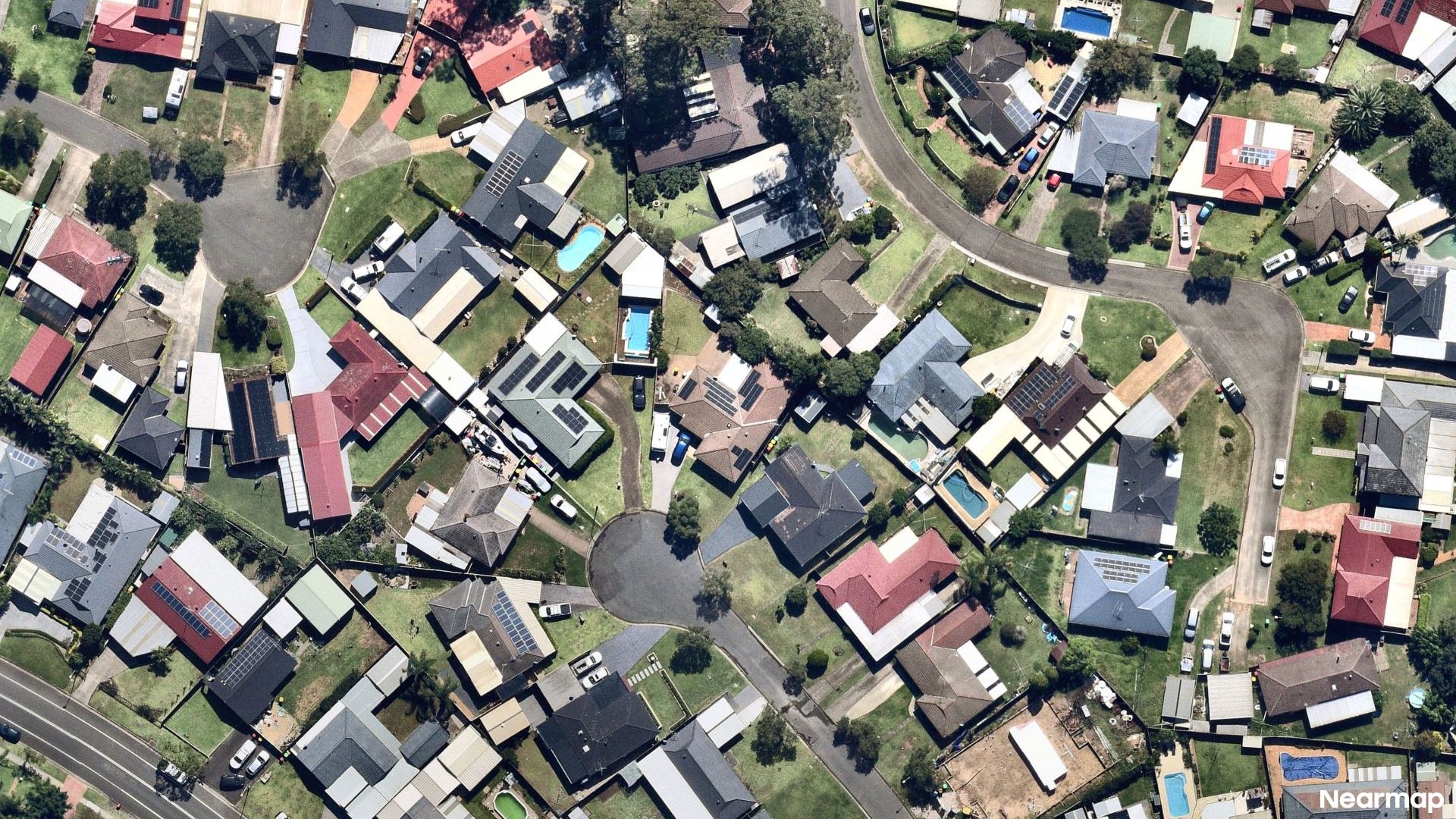 Vertical aerial view