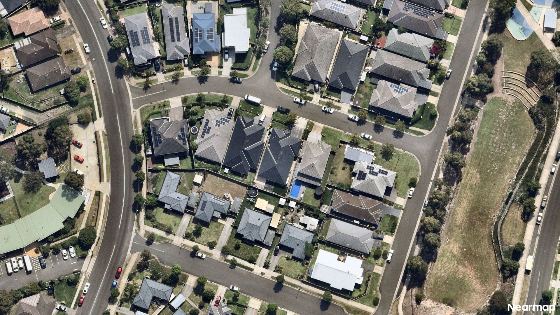 Vertical aerial view
