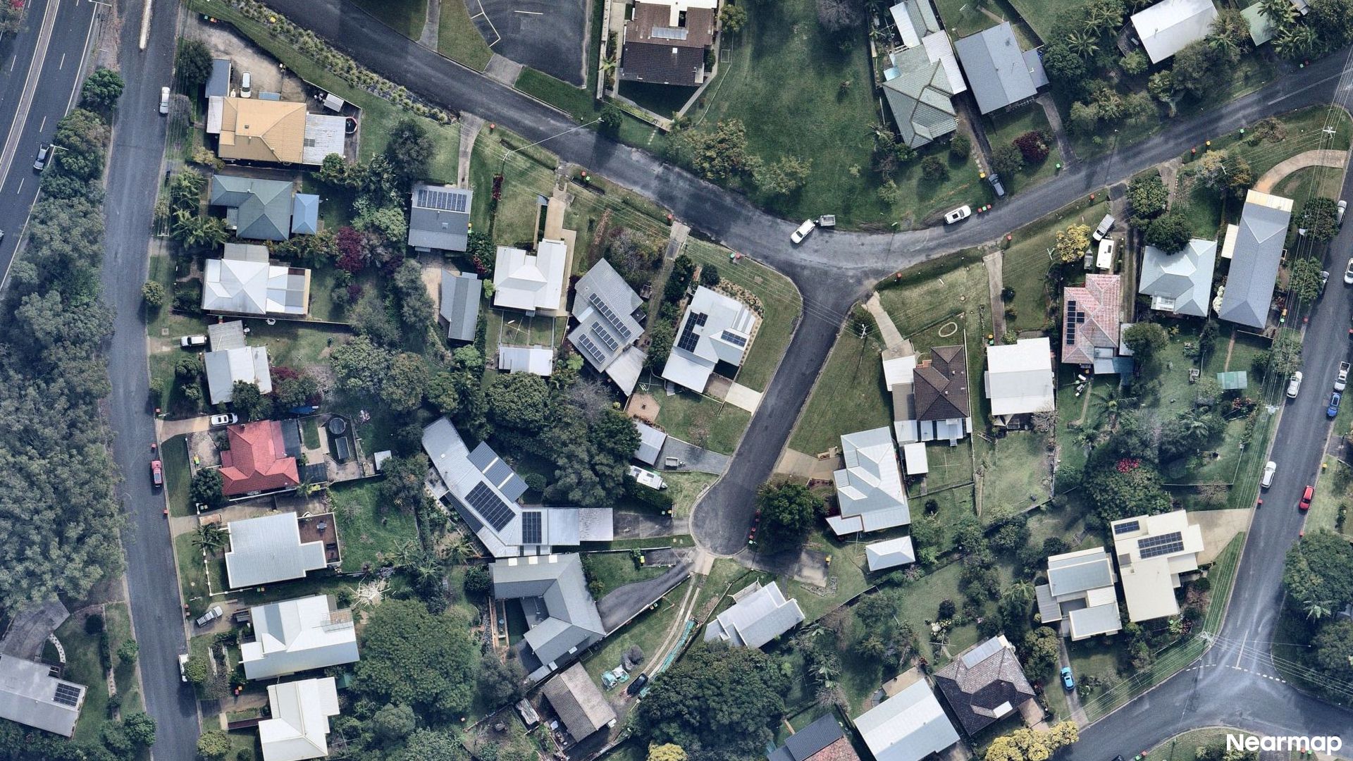 Vertical aerial view