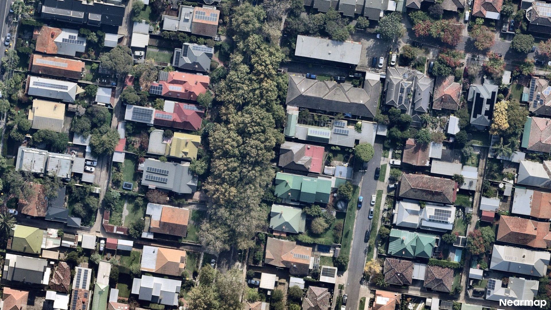Vertical aerial view