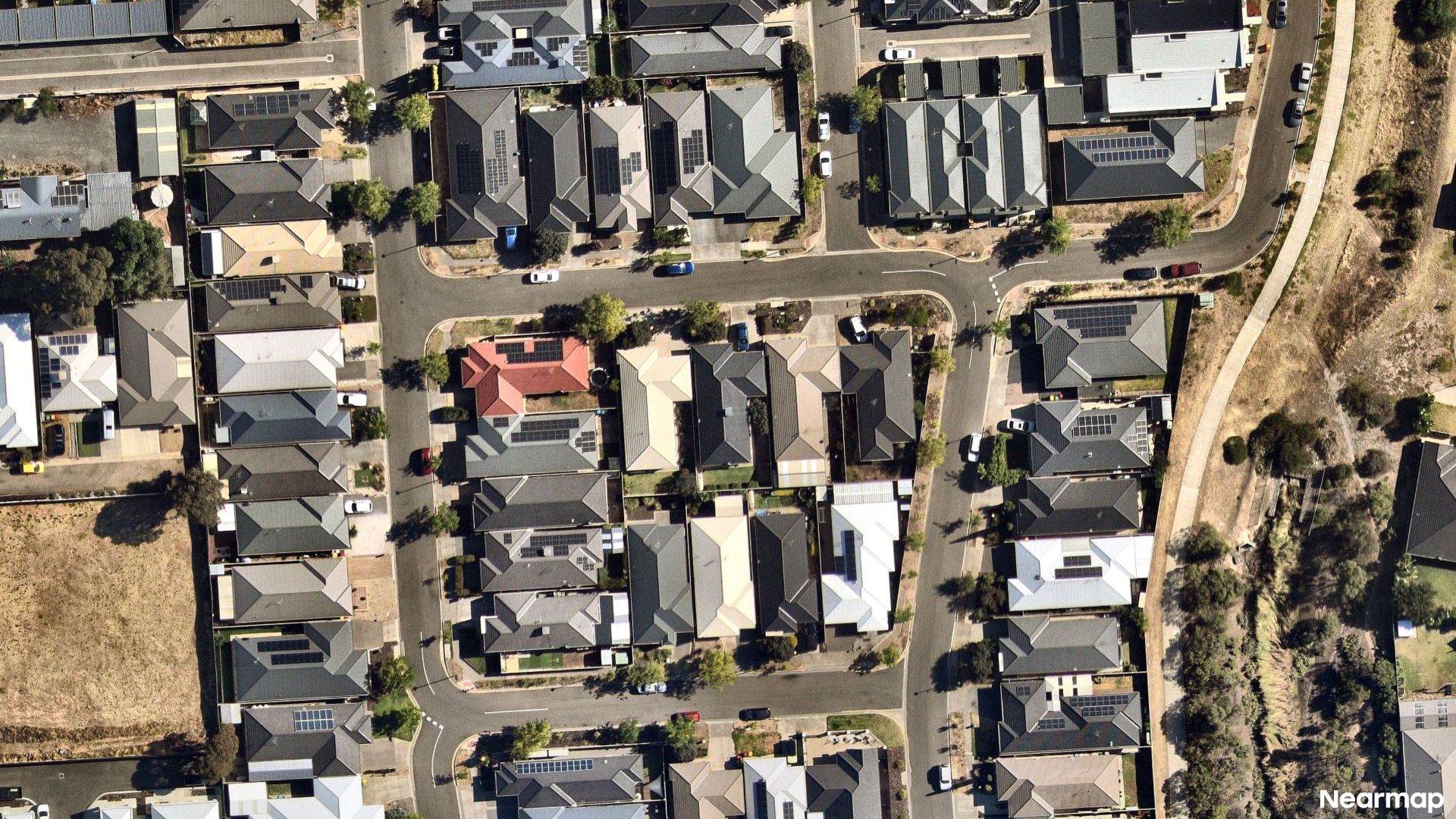 Vertical aerial view
