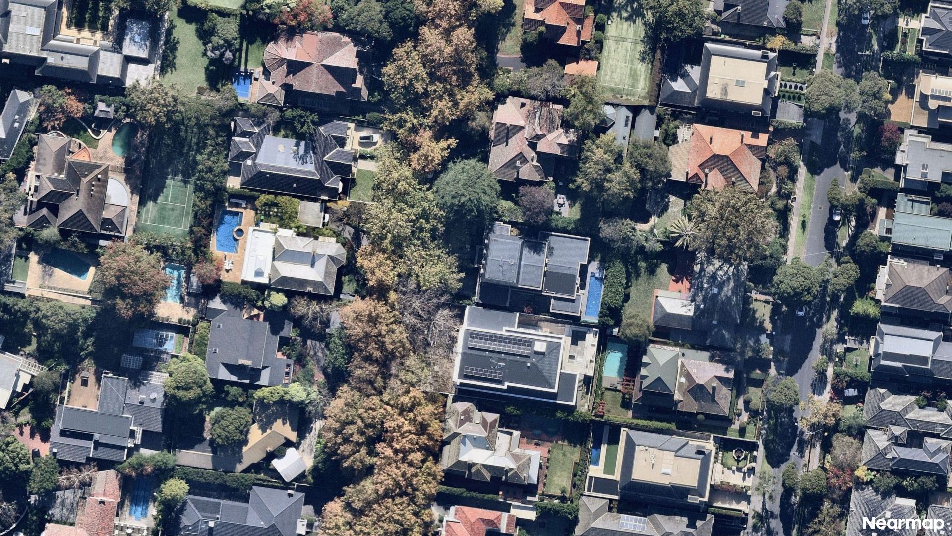 Vertical aerial view