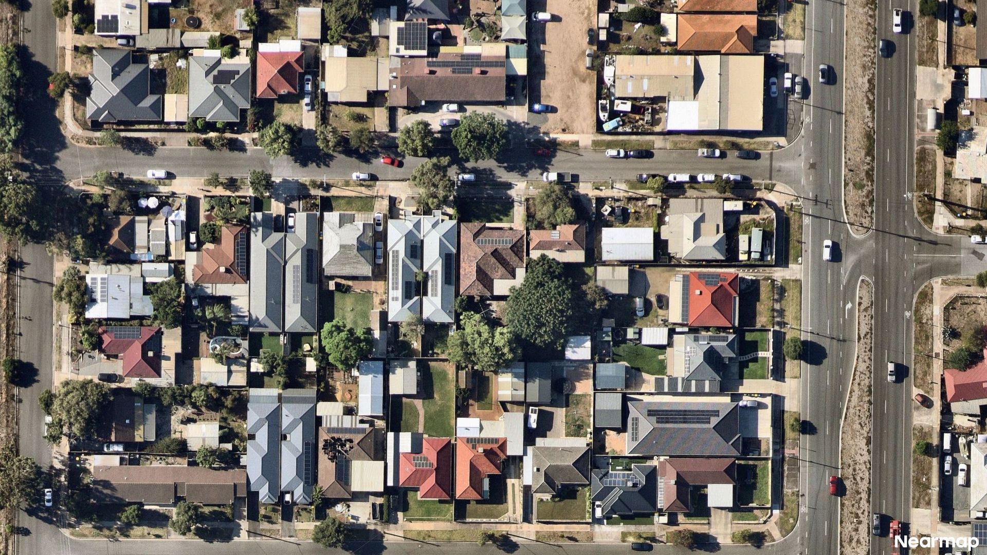 Vertical aerial view