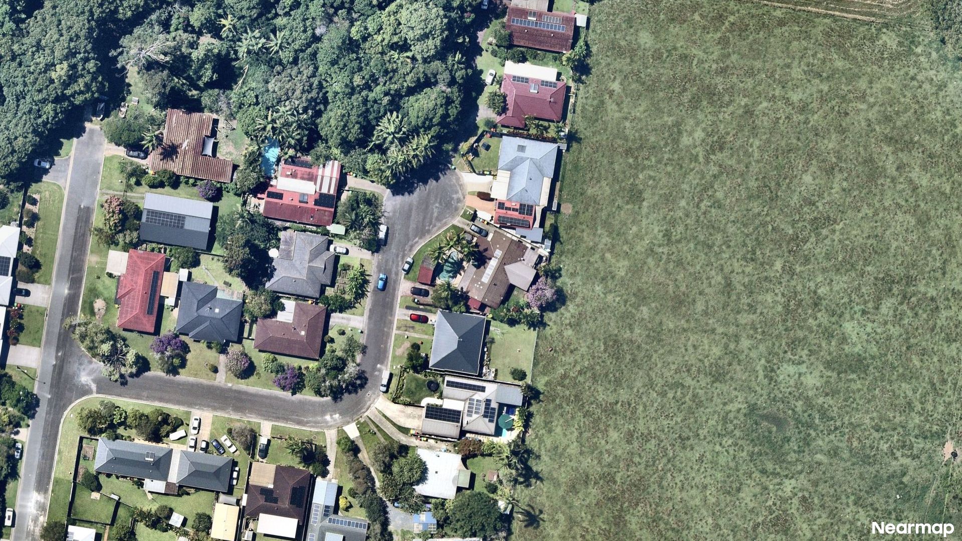 Vertical aerial view