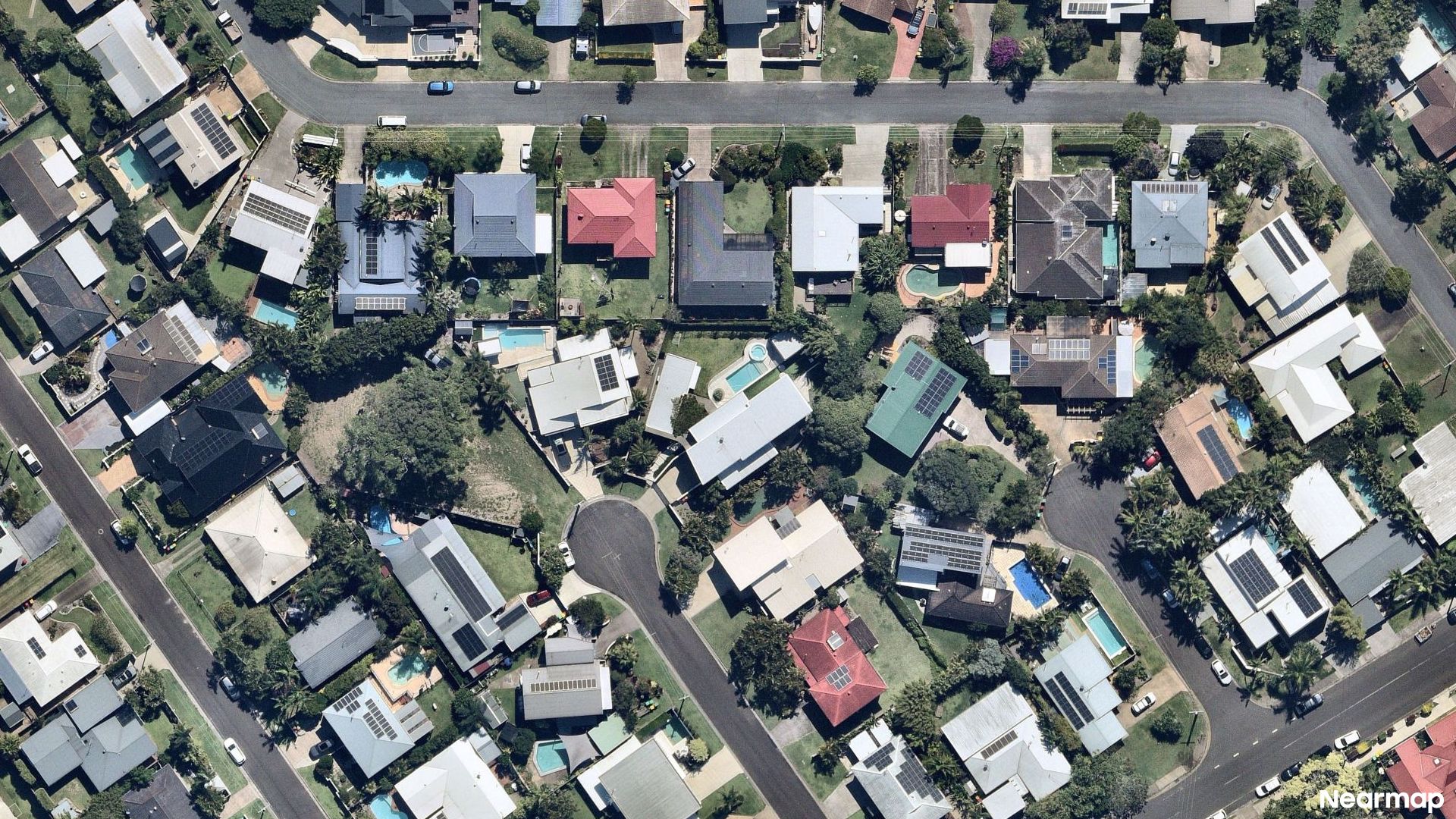Vertical aerial view