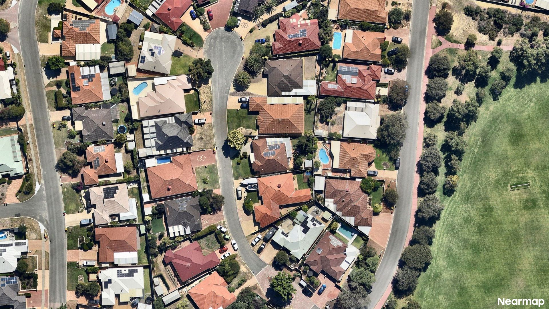 Vertical aerial view
