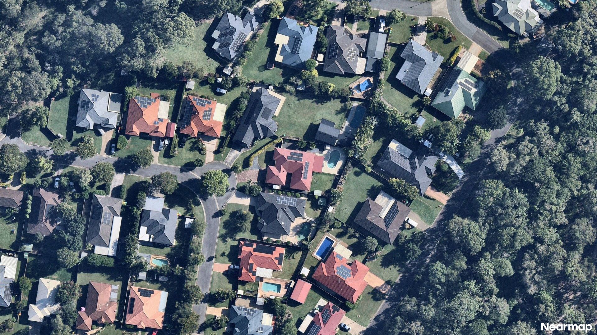 Vertical aerial view