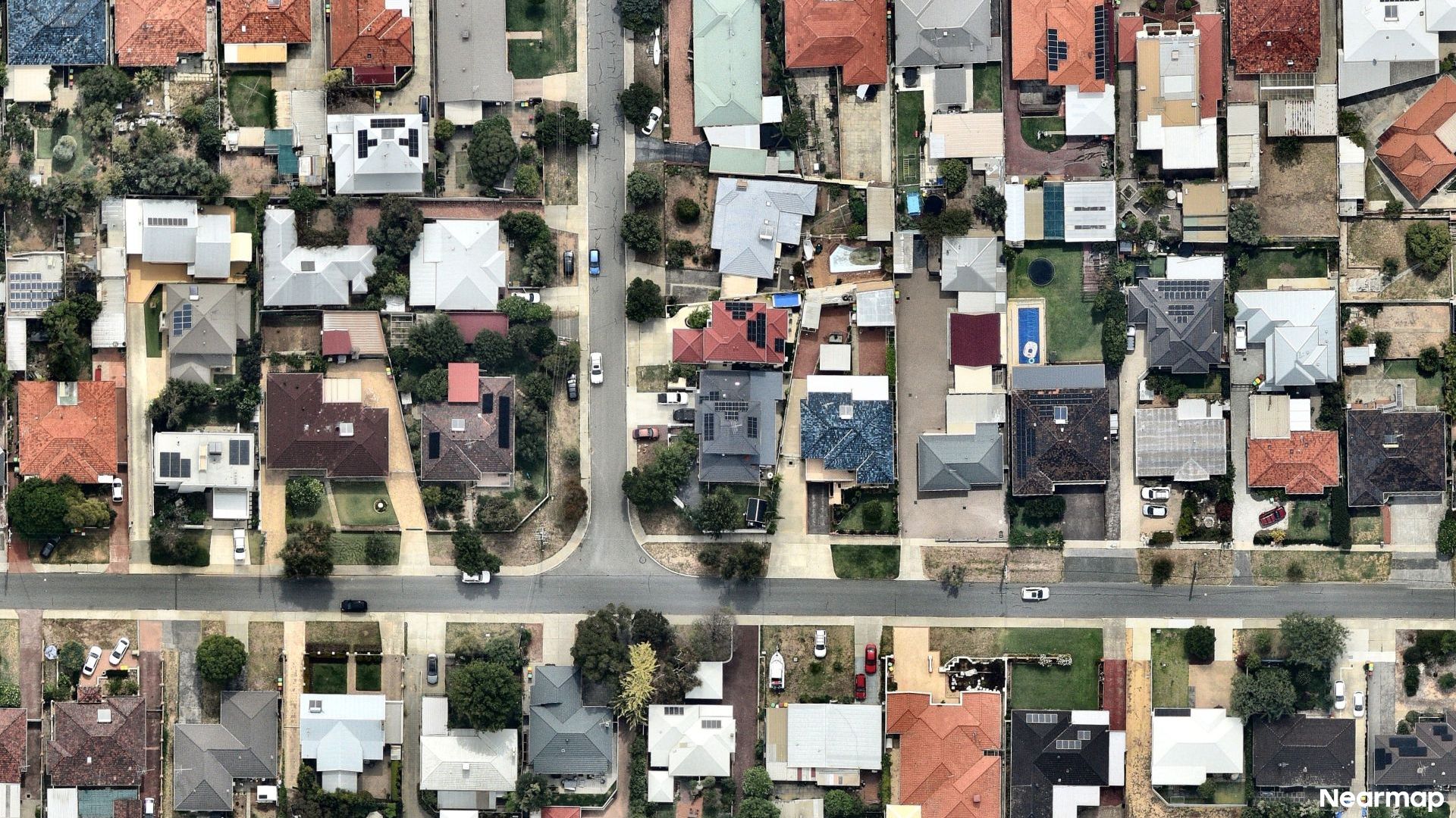 Vertical aerial view