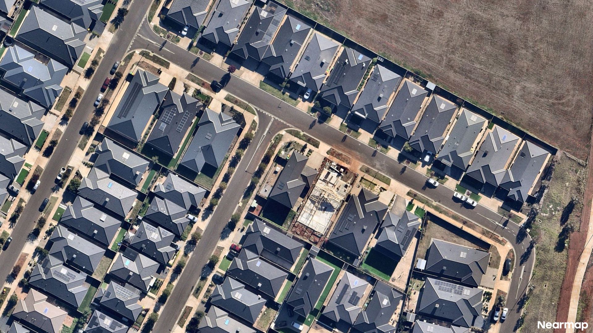 Vertical aerial view
