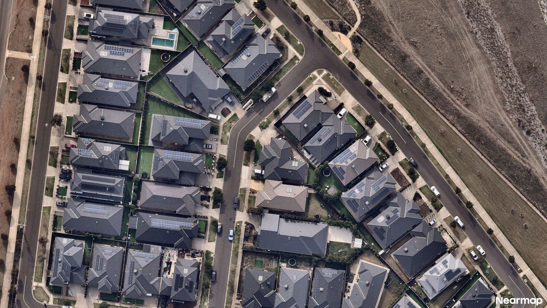 Vertical aerial view