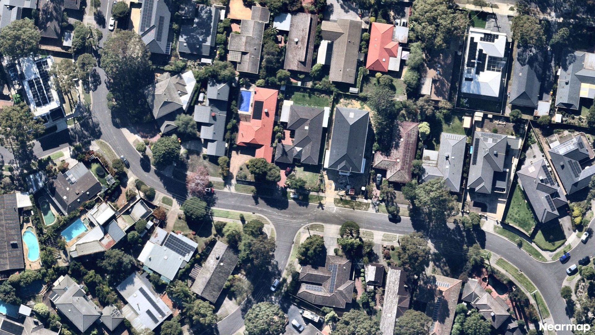 Vertical aerial view