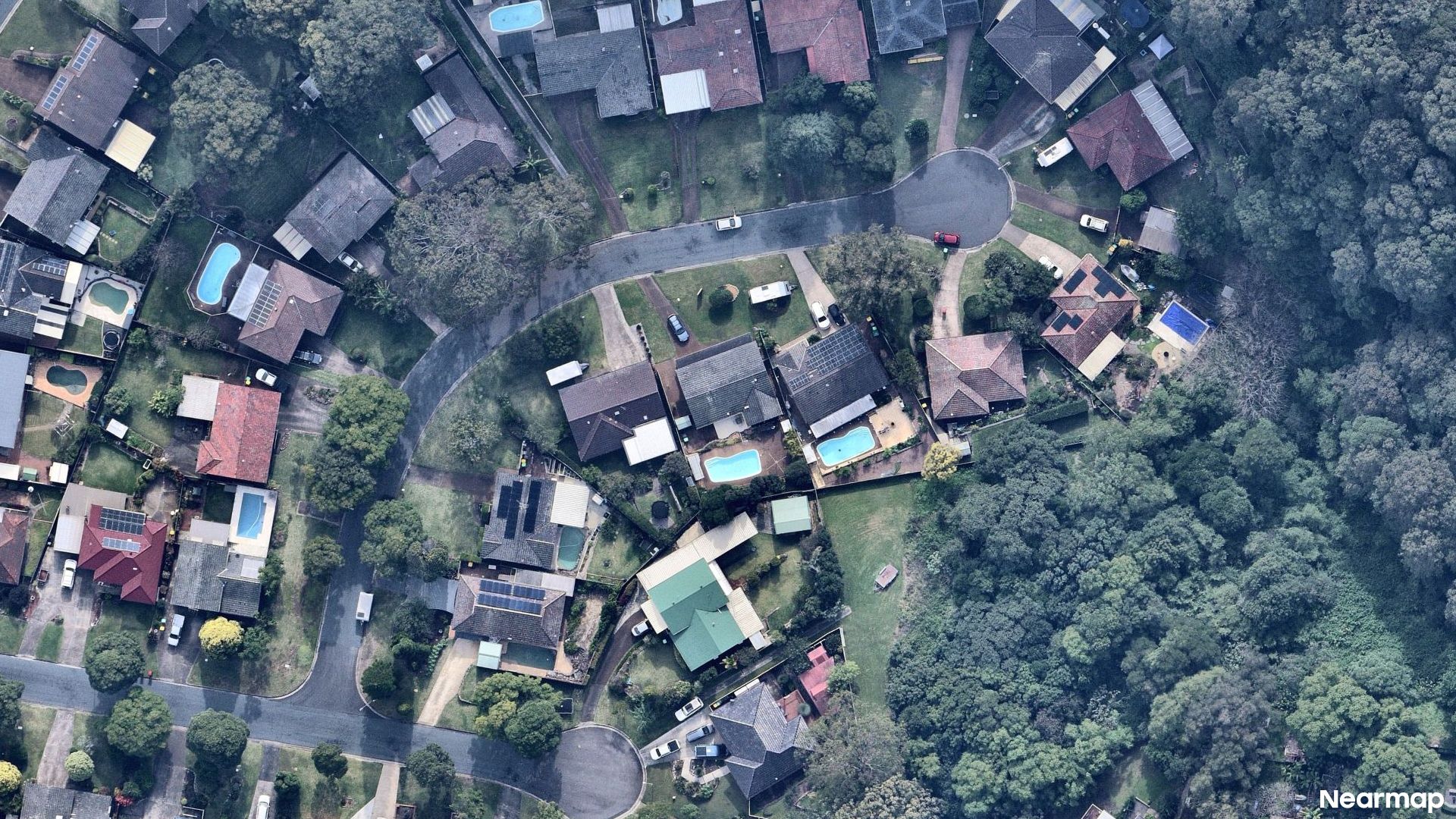 Vertical aerial view