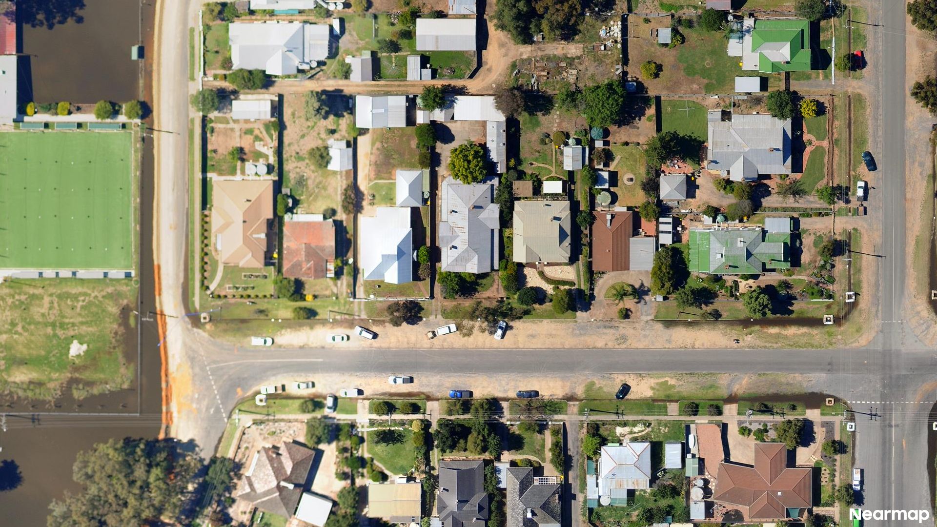 Vertical aerial view