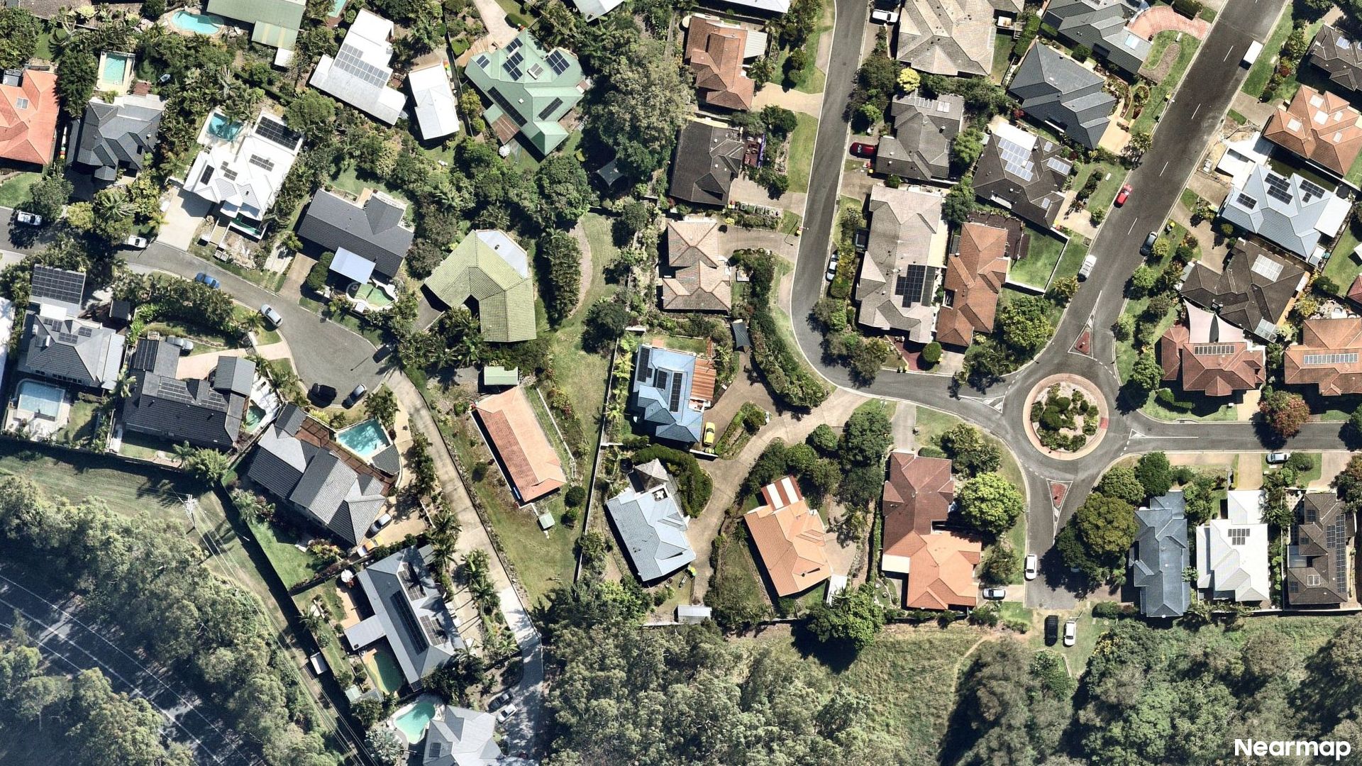 Vertical aerial view