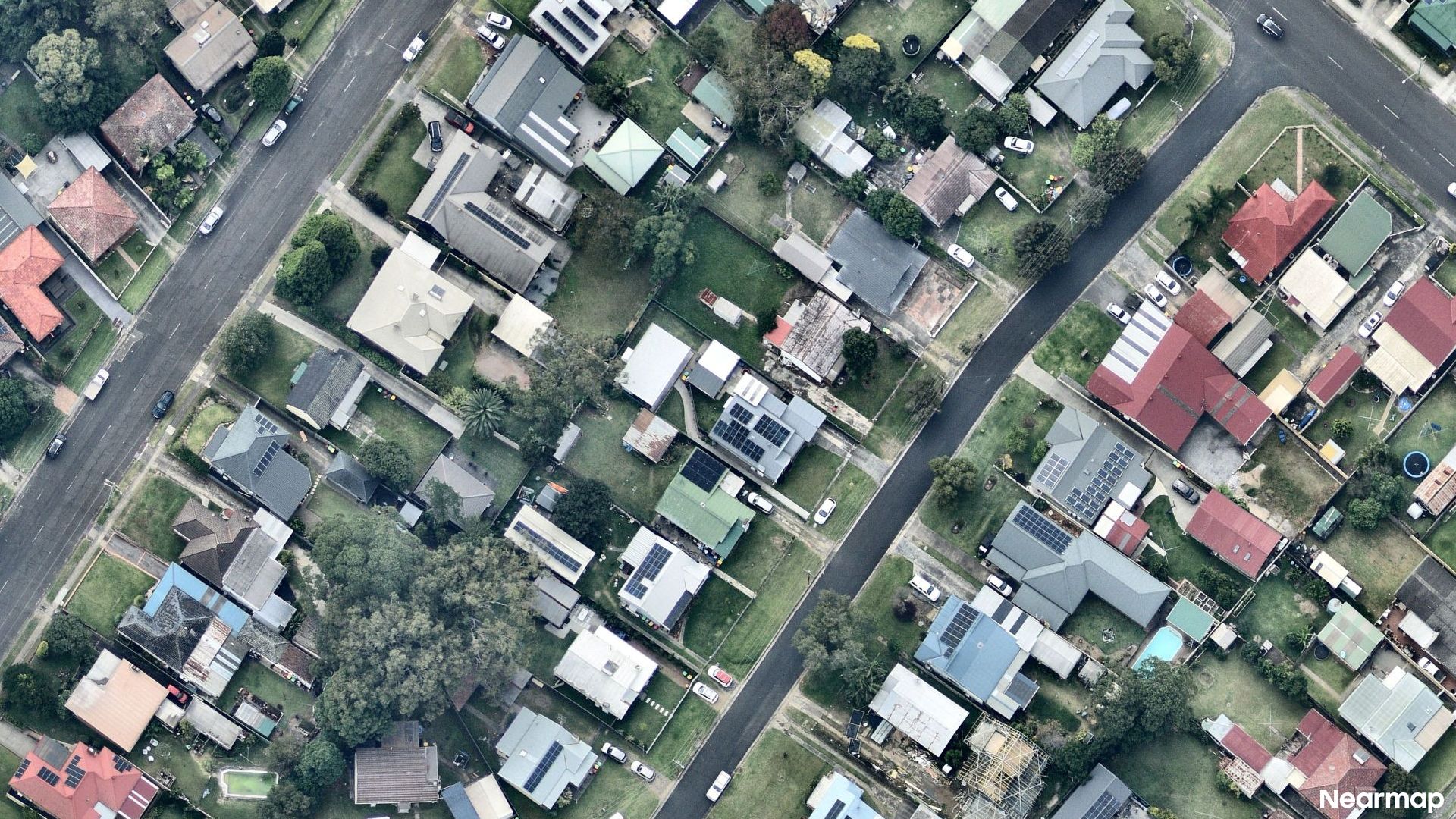 Vertical aerial view