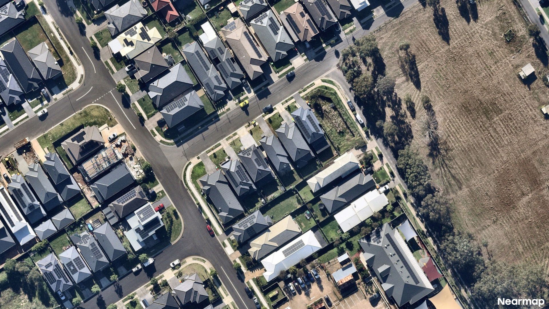 Vertical aerial view
