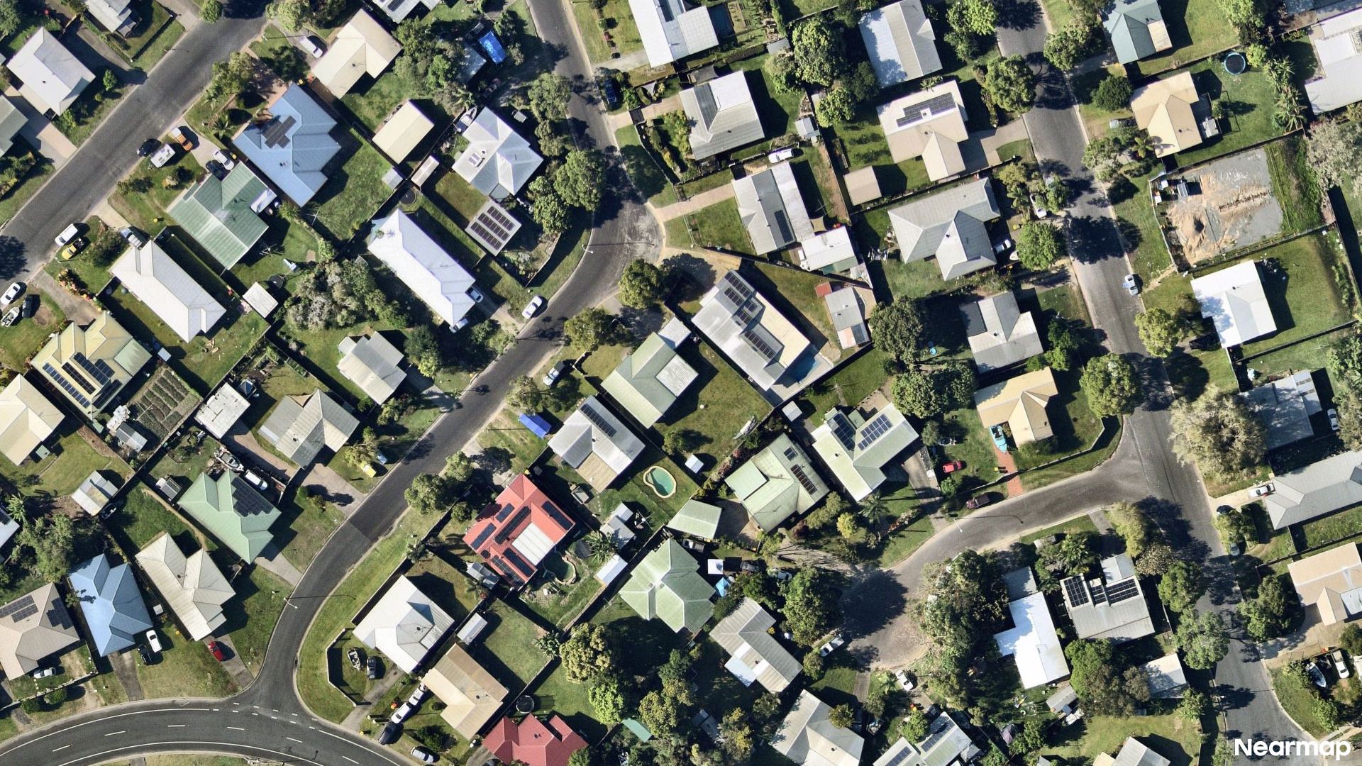 Vertical aerial view