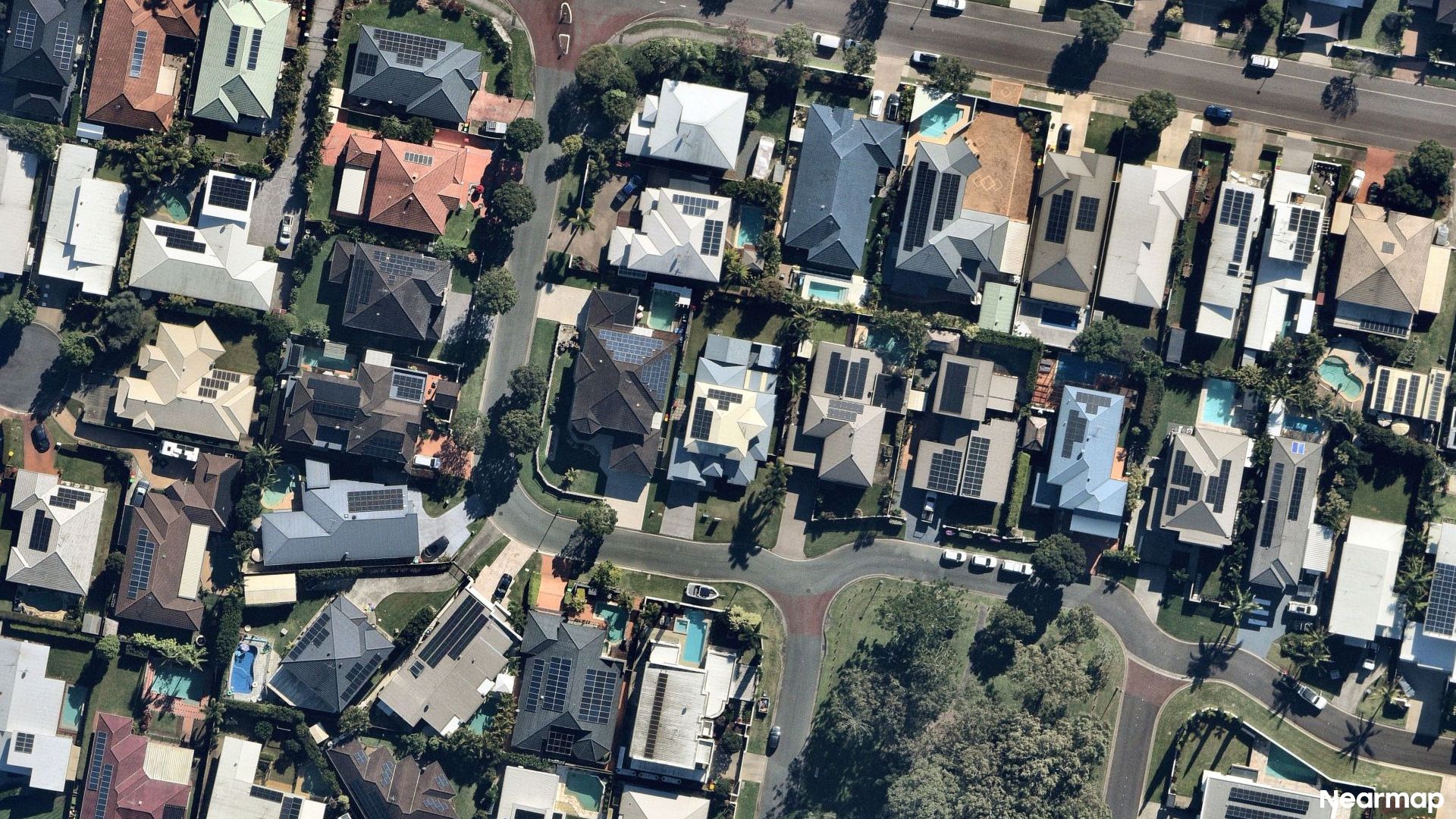 Vertical aerial view