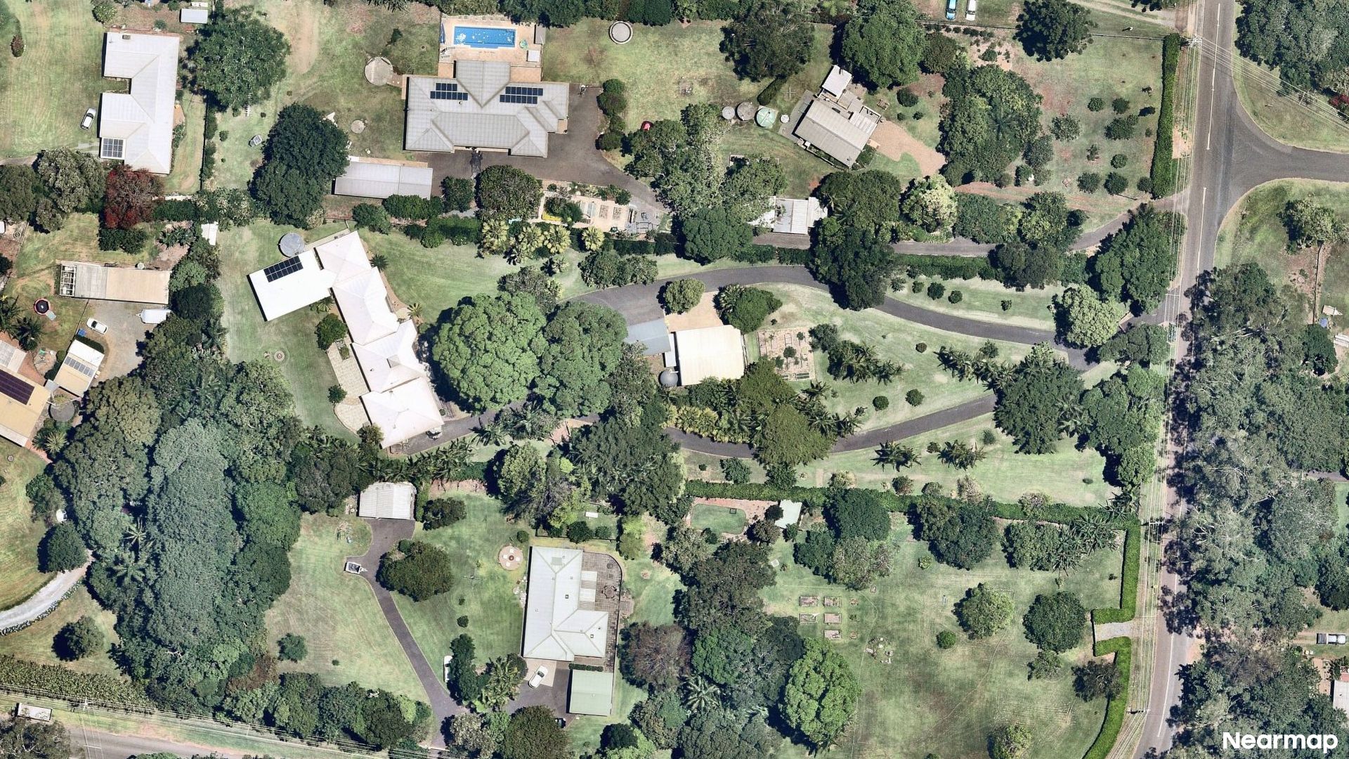 Vertical aerial view