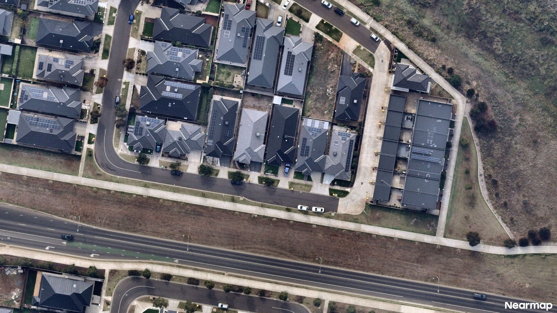 Vertical aerial view