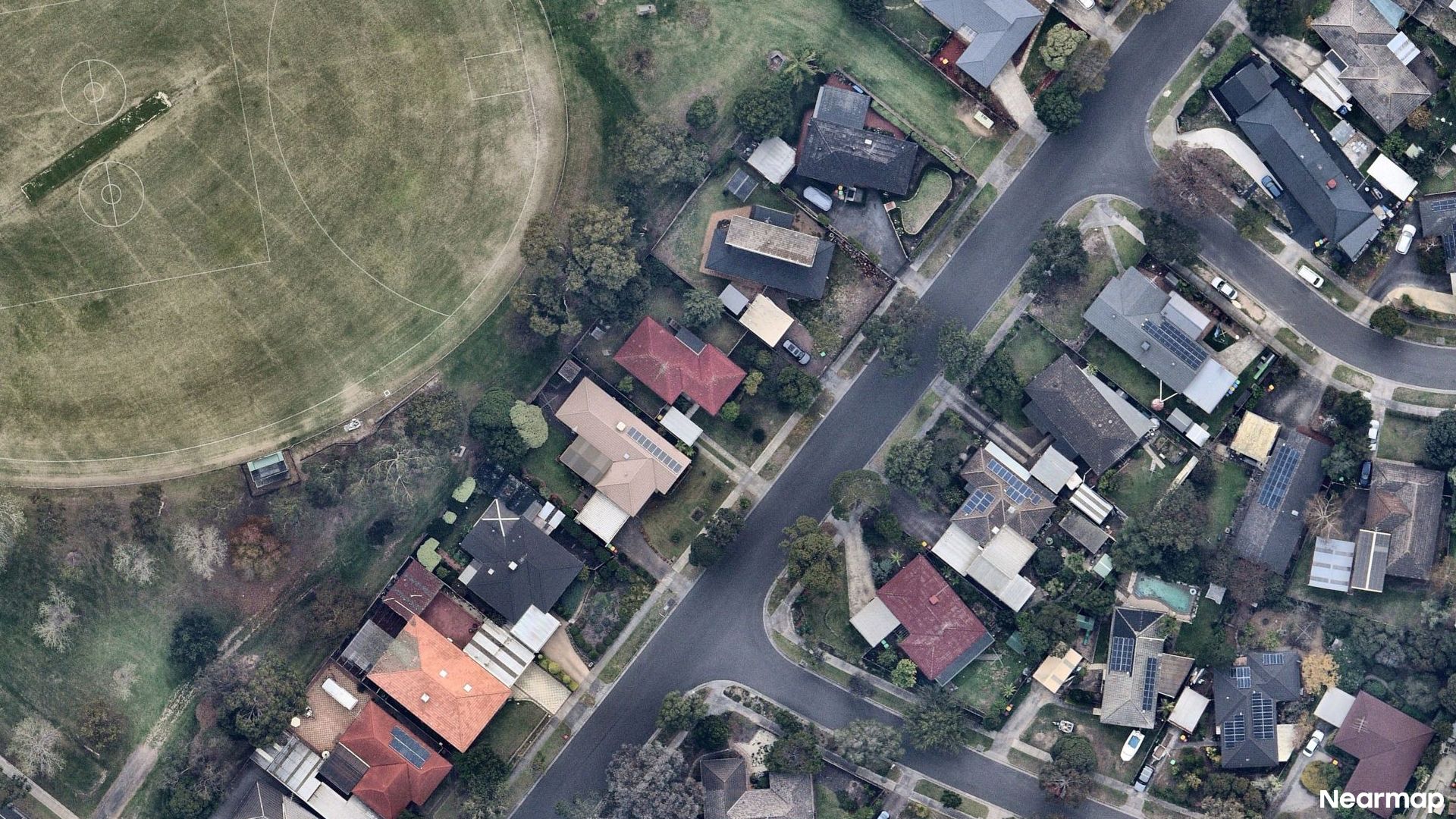 Vertical aerial view