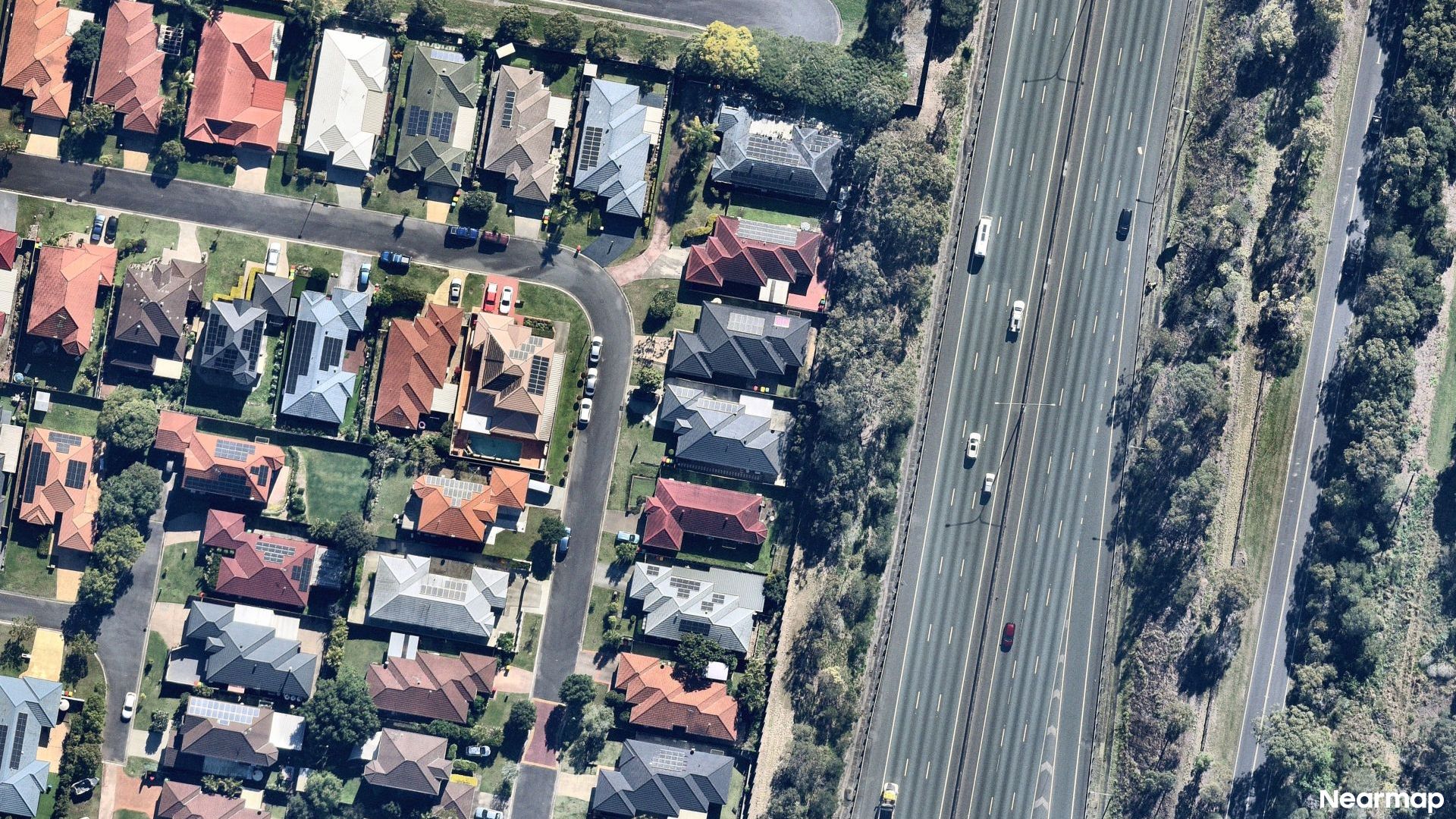 Vertical aerial view