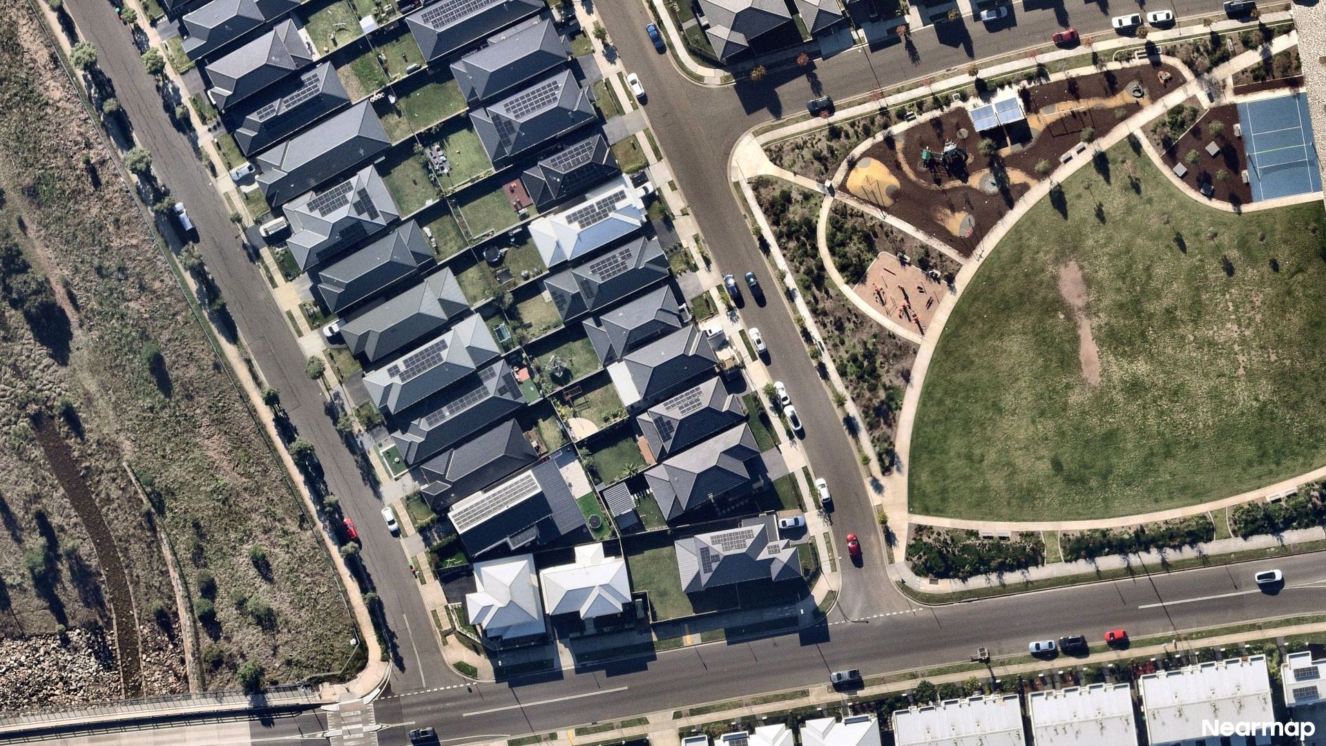 Vertical aerial view
