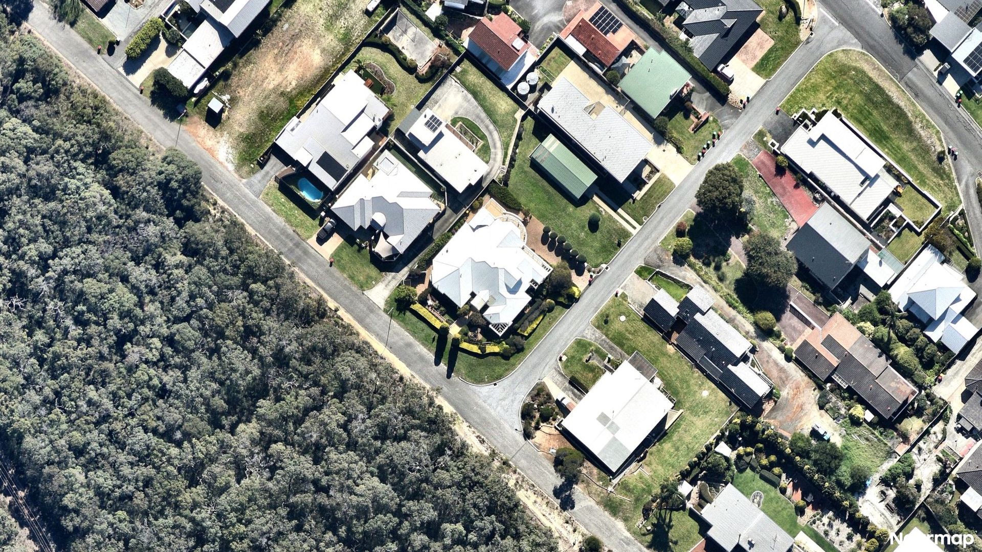 Vertical aerial view