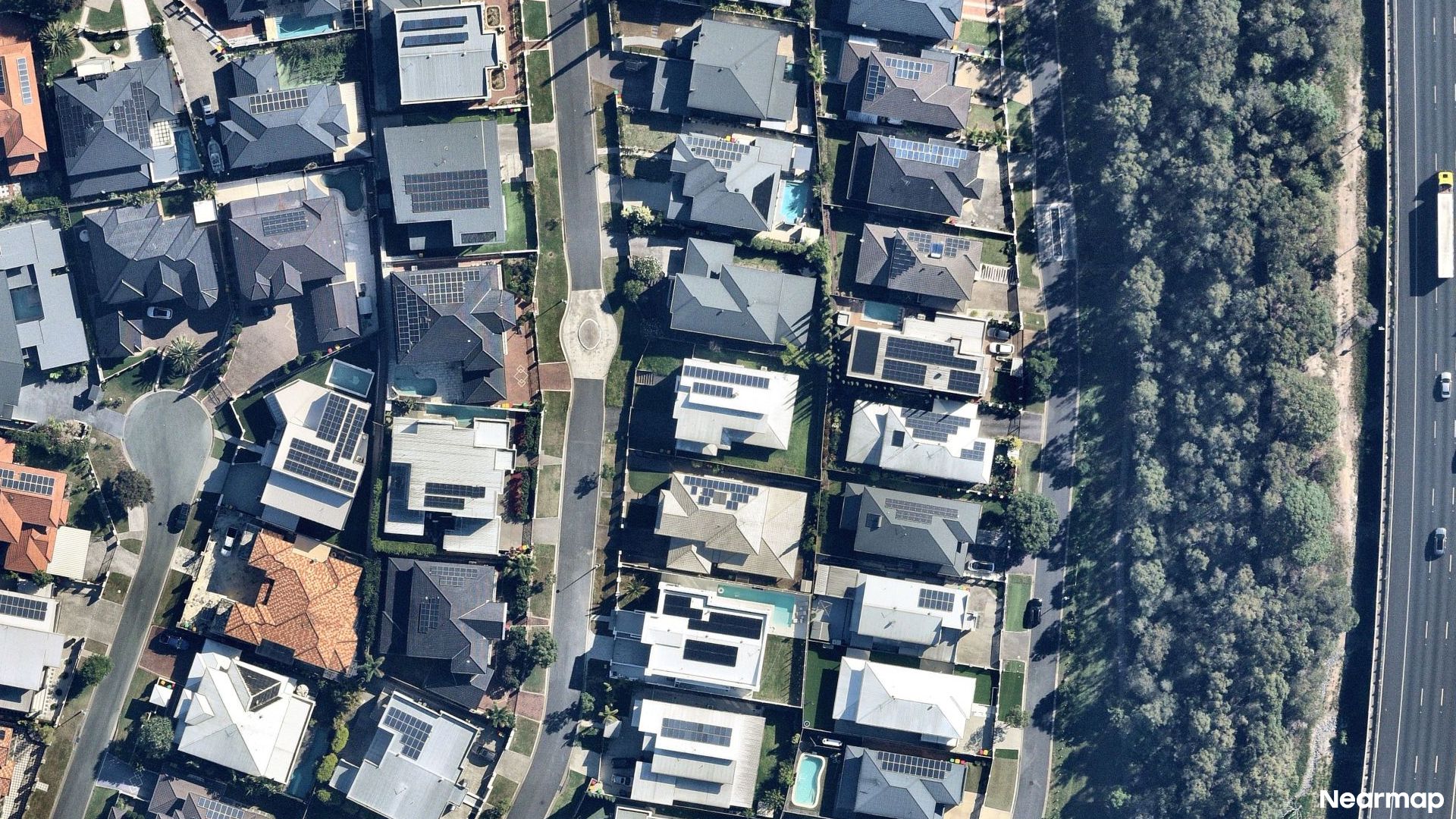 Vertical aerial view