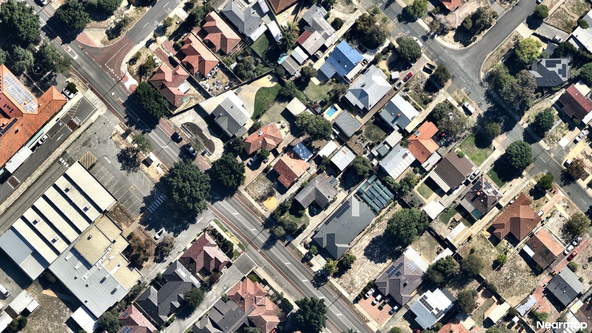 Vertical aerial view