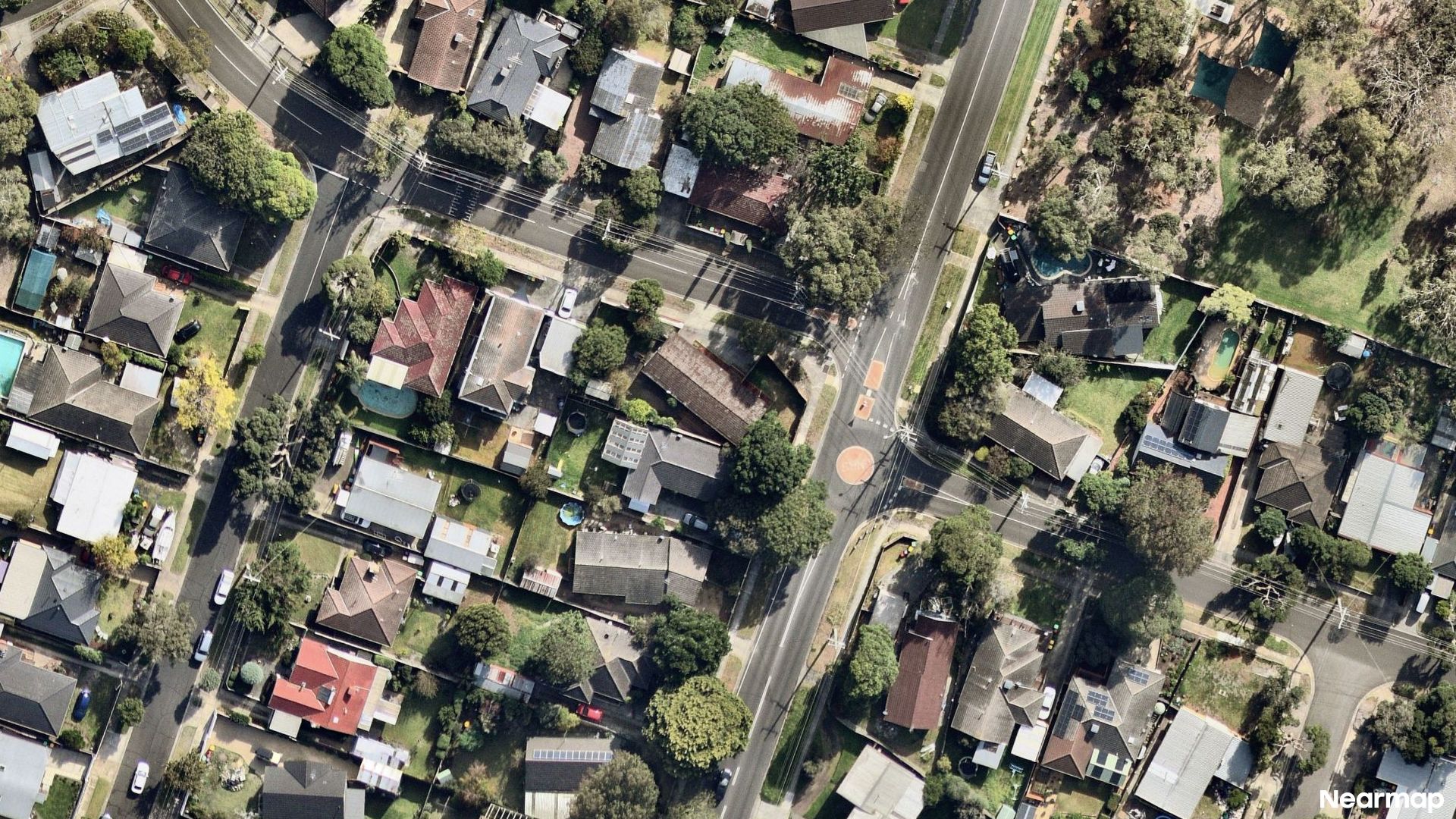 Vertical aerial view